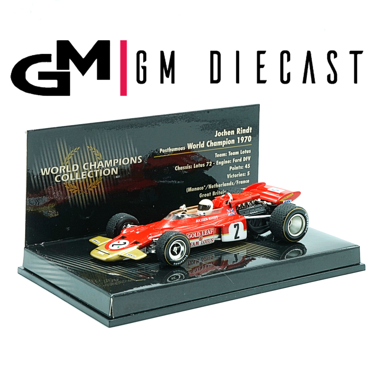 Lotus Ford DFV #2 World Champion 1970 Rindt 1:43