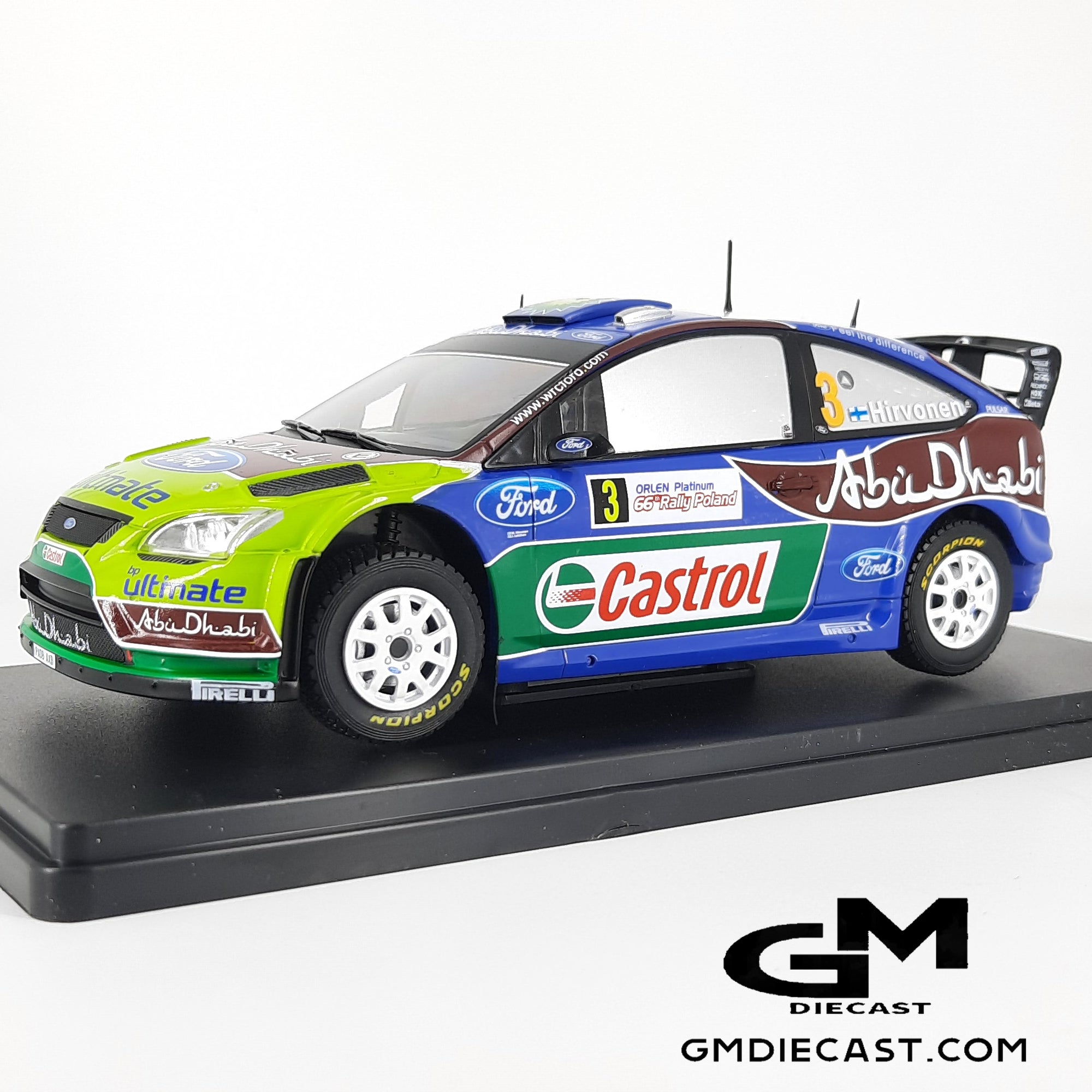 Ford Focus WRC #3 Poland 2008 Hirvonen/Lehtinen 1/24