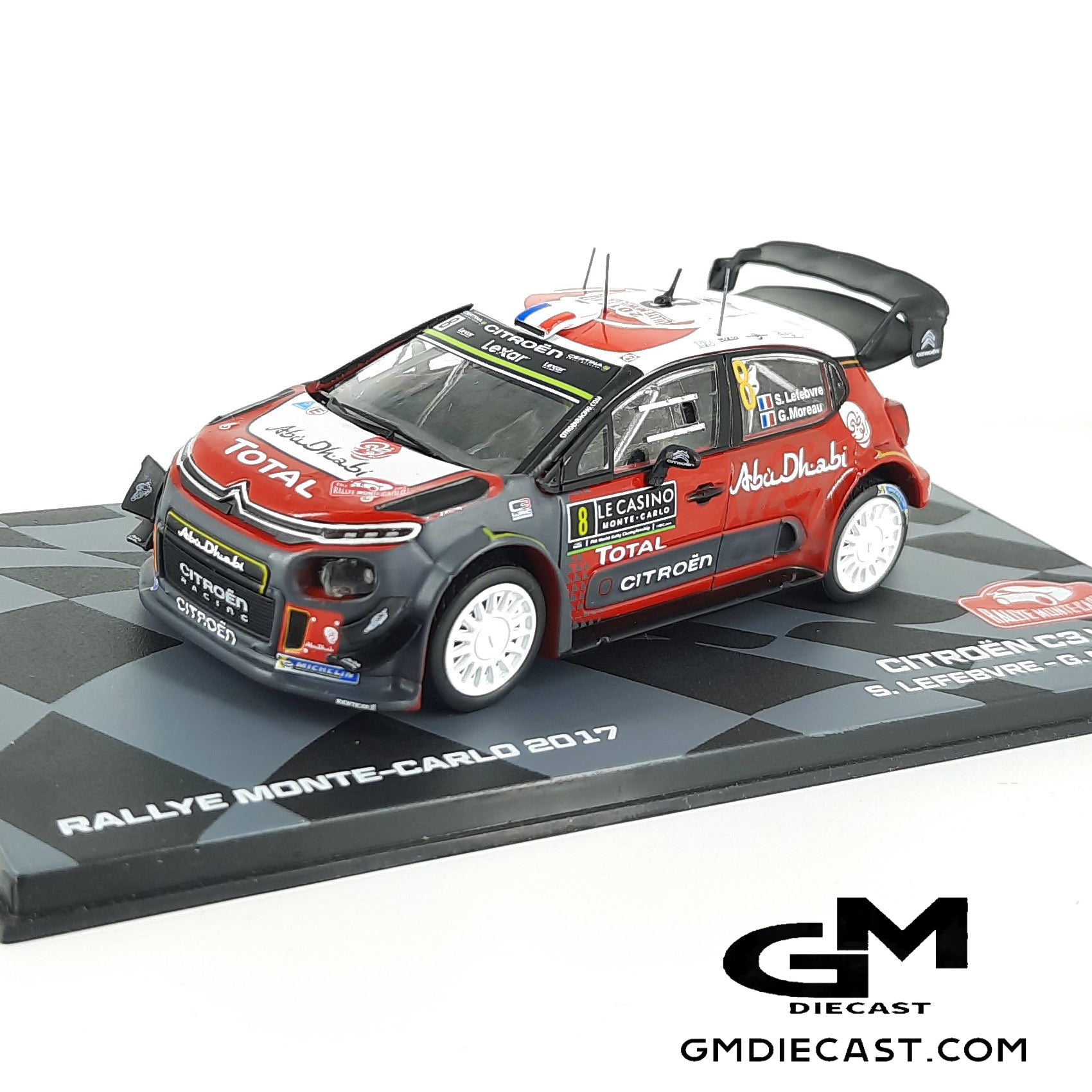 Citroen C3 WRC #8 Monte Carlo 2017 Lefebvre/Moreau