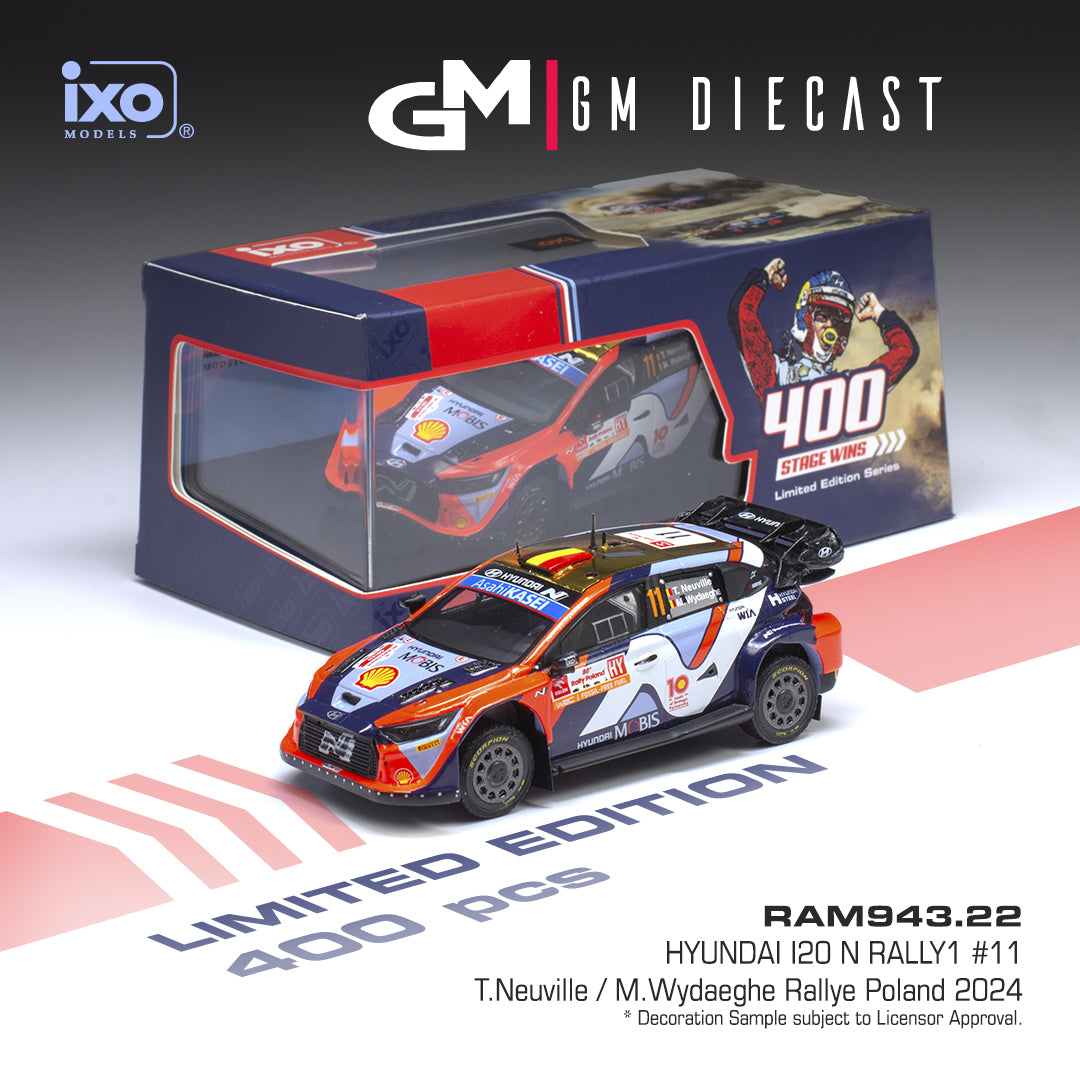 Hyundai i20 Rally1 #11 Poland 2024 Neuville/Wydaeghe *Limited Edition