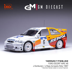 Ford Escort WRC #6 Acropolis 1997 Kankkunen/Repo 1/18