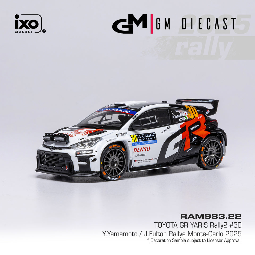 Toyota Yaris GR Rally 2 #30 Rally Monte Carlo 2025 Y.Yamamoto/J.Fulton