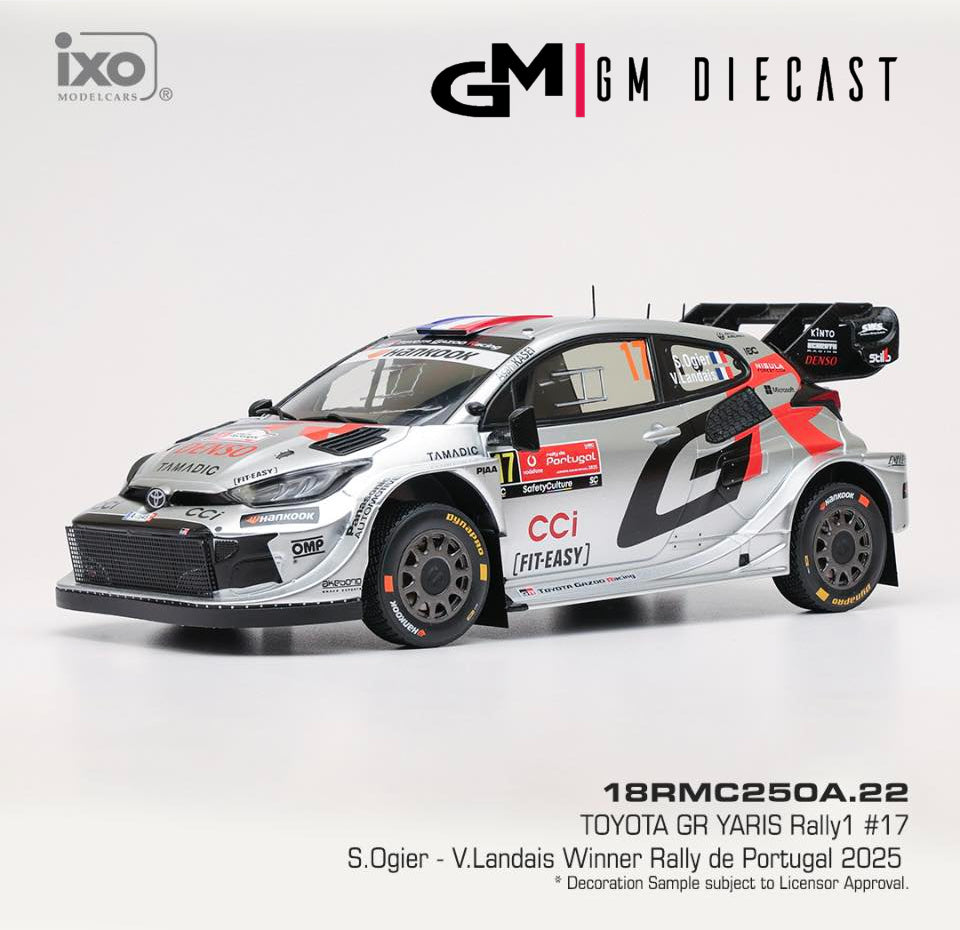Toyota Yaris Rally1 #17 Rally Portugal 2025 Ogier/Landais 1/18
