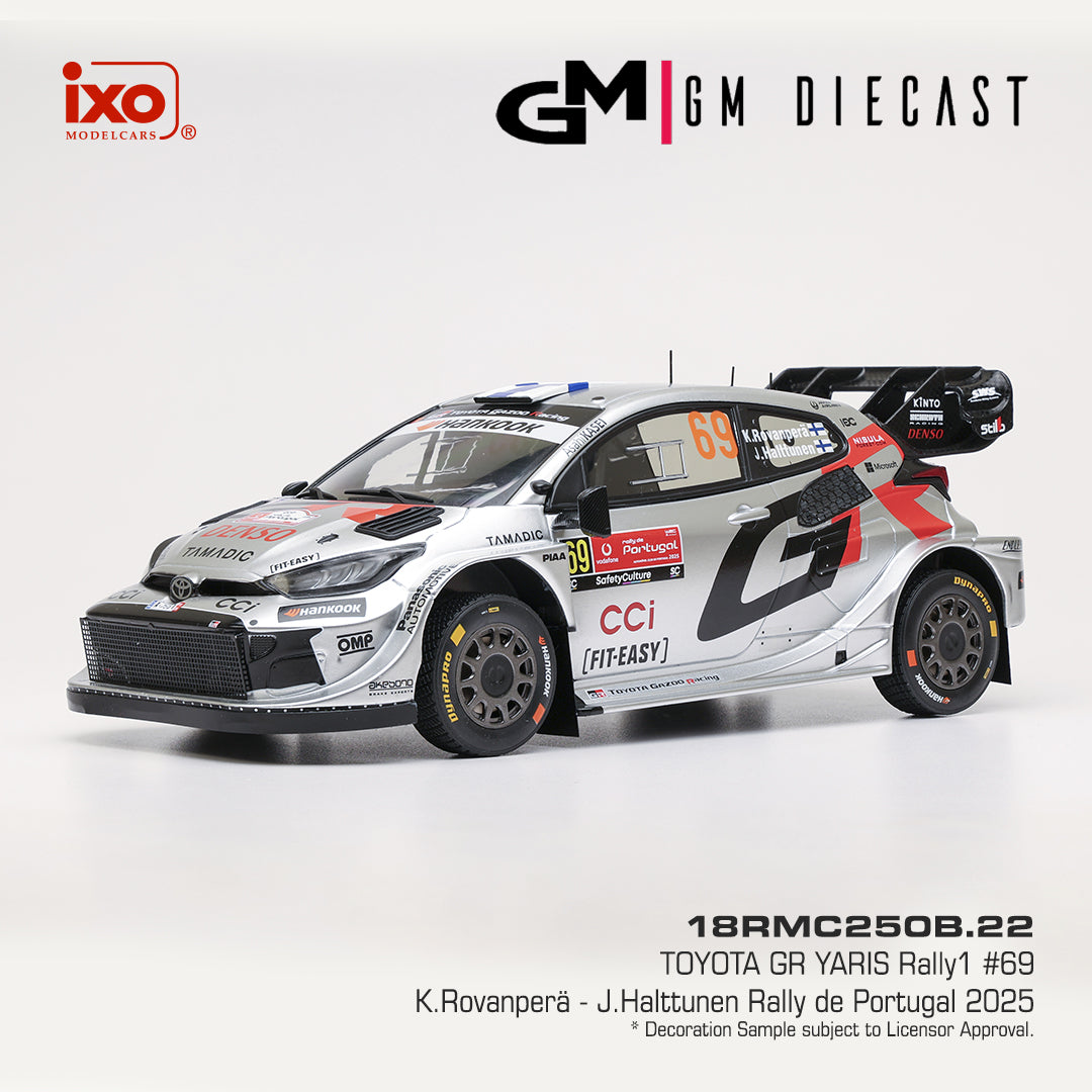 Toyota Yaris GR #69 Rally Portugal 2025 K.Rovanpera/J.Halttunen 1/18