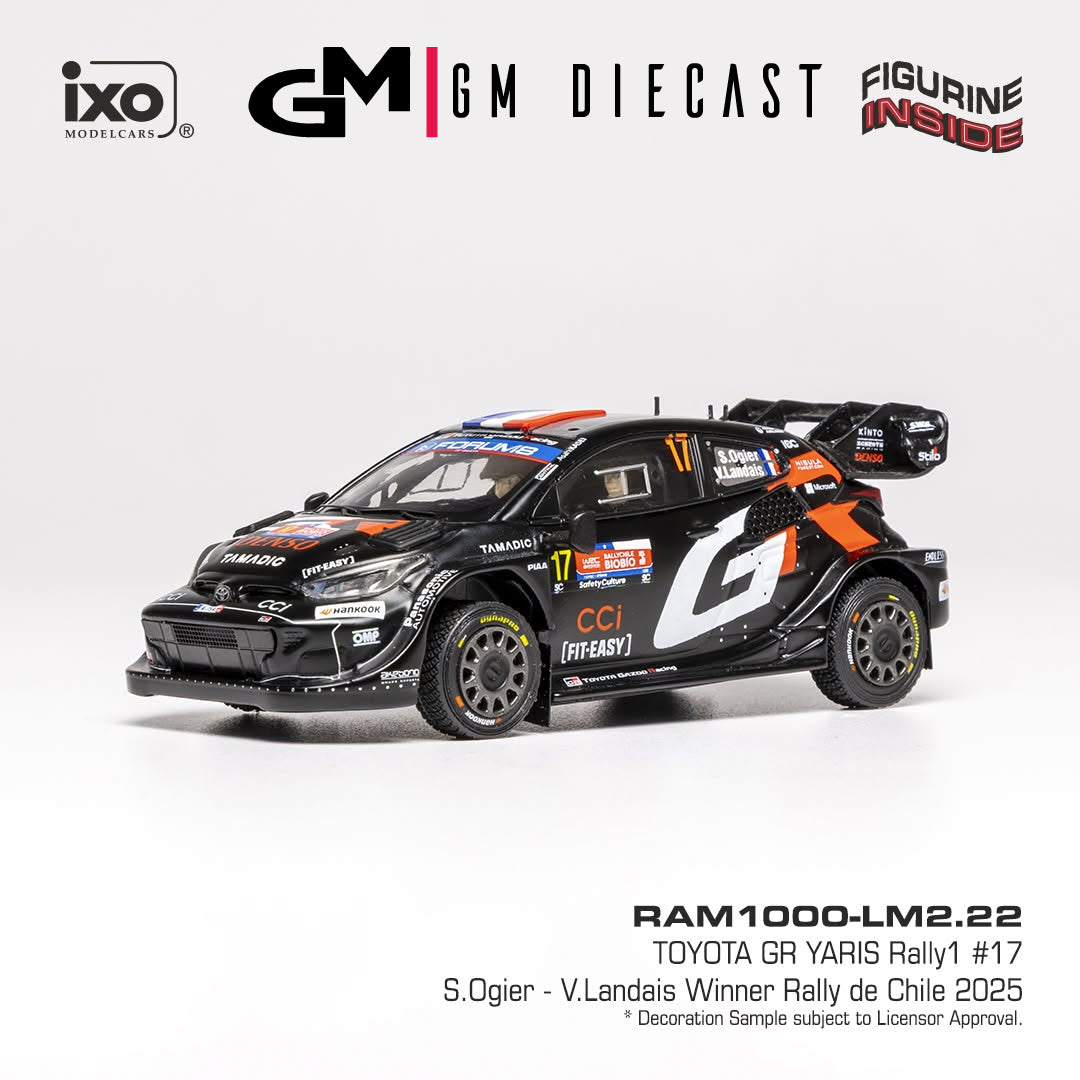 Toyota GR Yaris #17 Rally de Chile 2025 Ogier, Landais 1/43