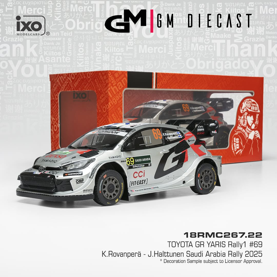 Toyota GR Yaris #69 Rally Saudi Arabia 2025 Rovanpera, Halttunen 1/18