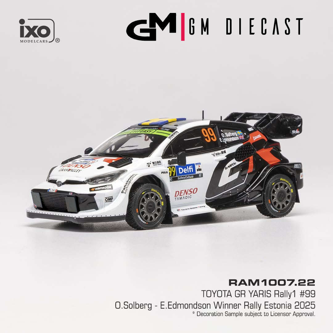 Toyota GR Yaris #99 Winner Rally Estonia 2025 Solberg, Edmondson 1/43