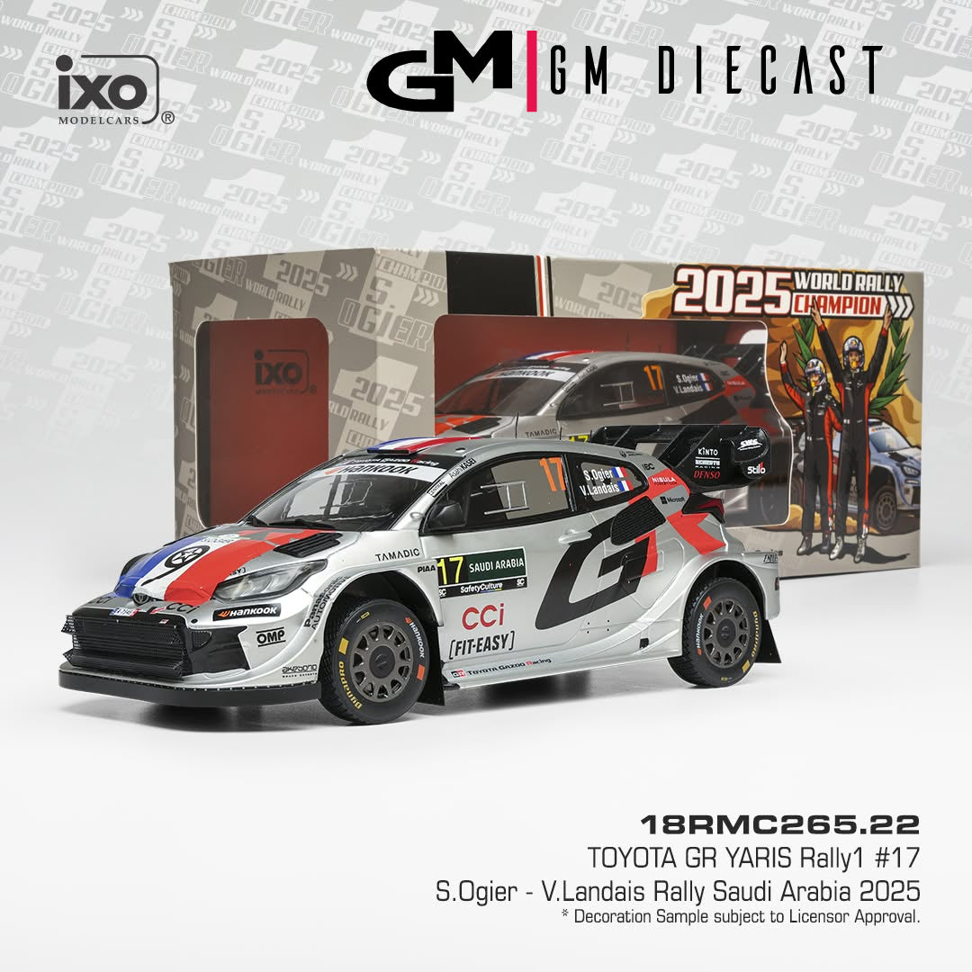 Toyota GR Yaris #17 Rally Saudi Arabia 2025 Ogier, Landais 1:18