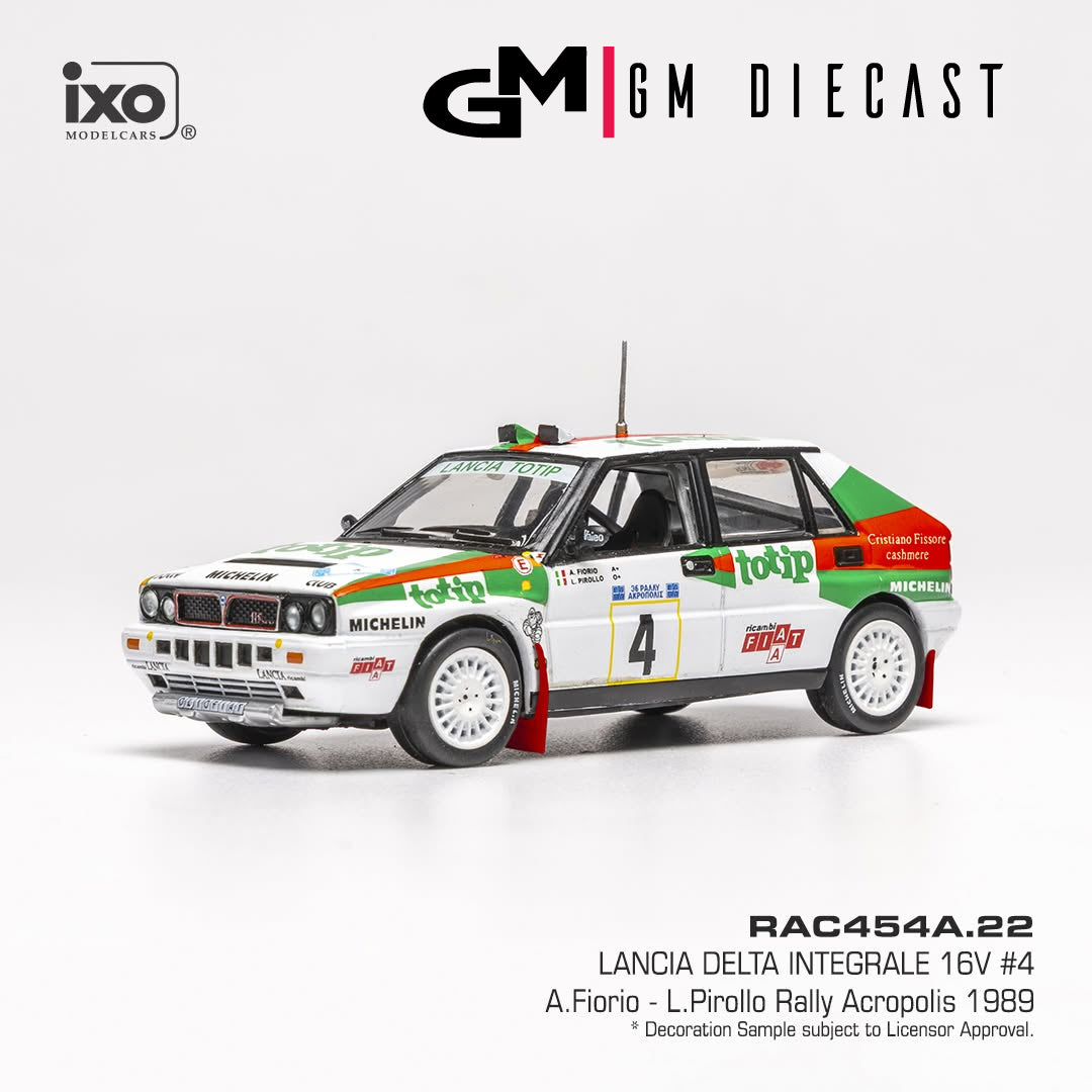 Lancia Delta Integrale 16V #4 Rally Acropolis 1989 Fiorio, Pirollo 1/43