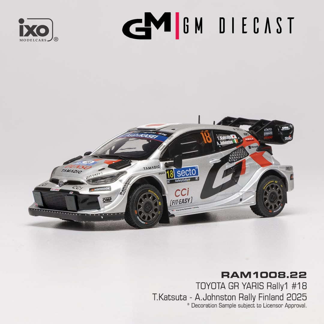 Toyota GR Yaris #18 Rally Finland 2025 Katsuta, Johnston 1/43