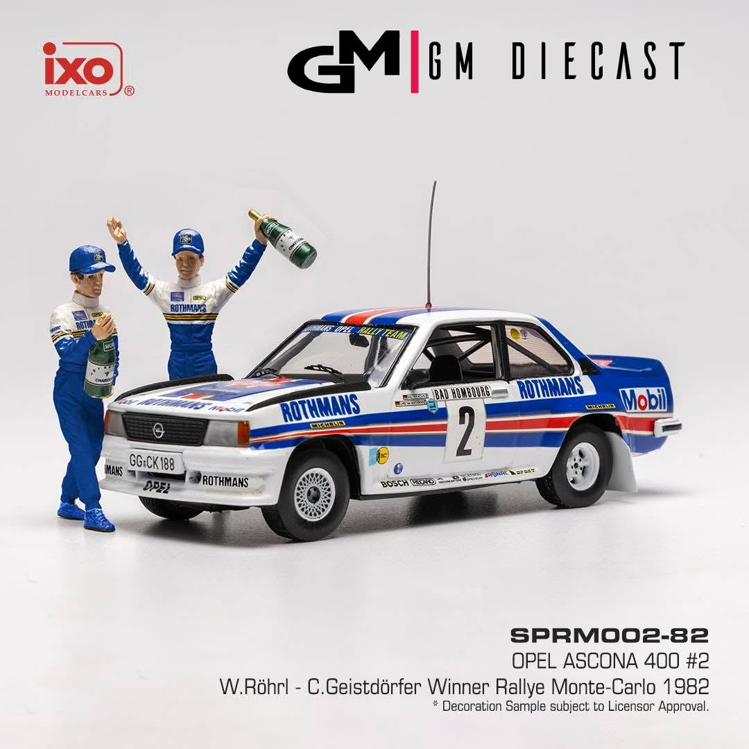 Opel Ascona 400 #2 Winner Rally Monte Carlo 1982 Rohrl, Geistdorfer 1:43