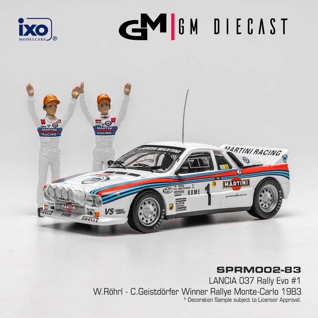 Lancia 037 Evo #1 Rally Monte Carlo 1983 Rohrl, Geistedorfer 1:43
