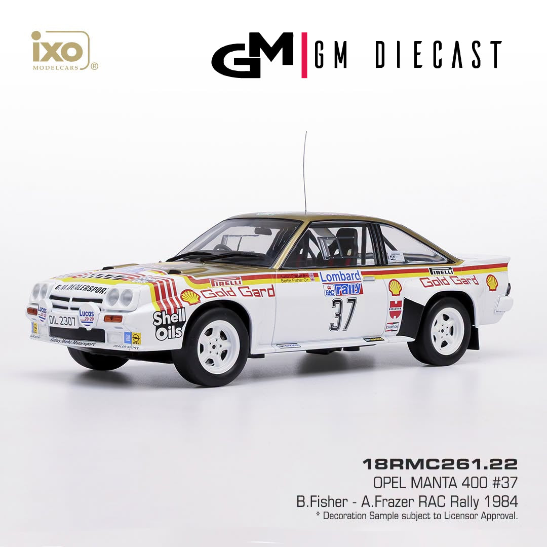 Opel Manta 400 #37 Rally RAC 1984 Fisher, Frazer 1/18