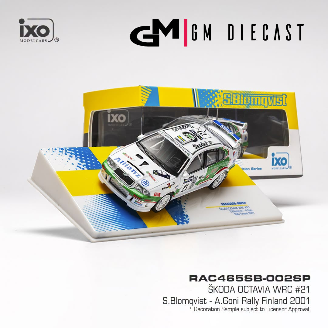 Skoda Octavia WRC #21 Rally Finland 2001 Blomqvist, Goni 1/43
