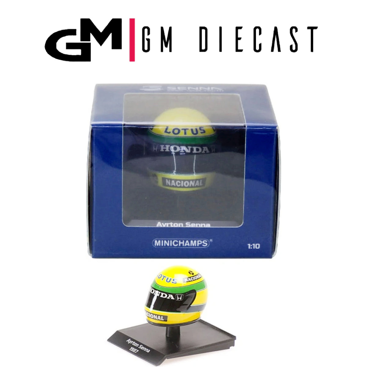 Ayrton Senna 1987 Helmet 1/10
