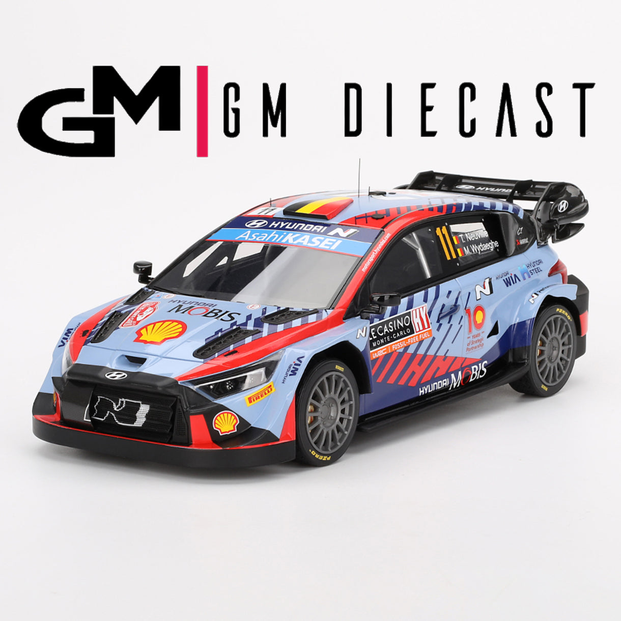 Hyundai i20 N #11 Rally Monte Carlo Winner 2024 T.Neuville/M.Wydaeghe 1/18