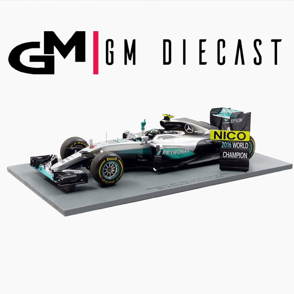 Mercedes F1 W07 #6 Abu Dhabi 2016 N.Rosberg 1/18