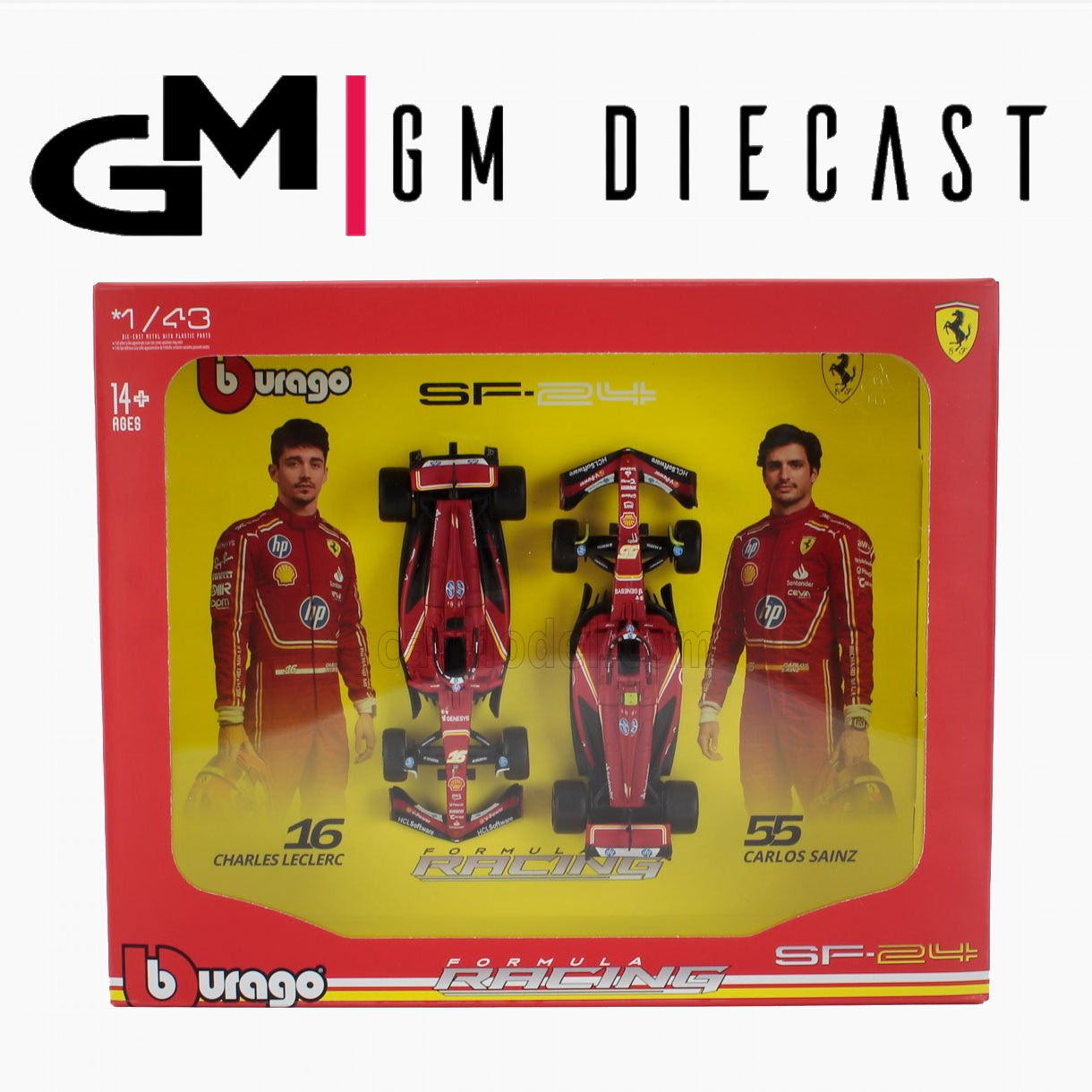 SET F1 2X SF-24 Ferrari Leclerc/Sainz