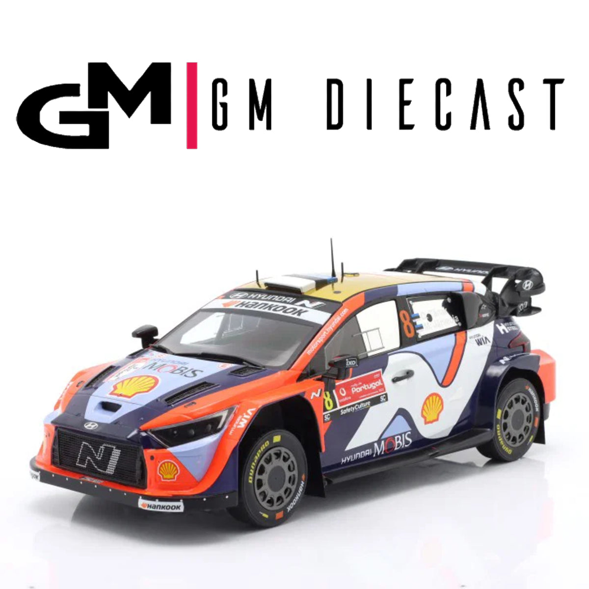 Hyundai i20 Rally1 #8 Rally Portugal 2025 Tanak, Jarveoja 1:18