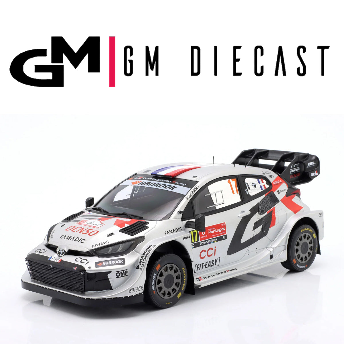 Toyota Yaris Rally1 #17 Rali de Portugal 2025 Ogier/Landais 1/18