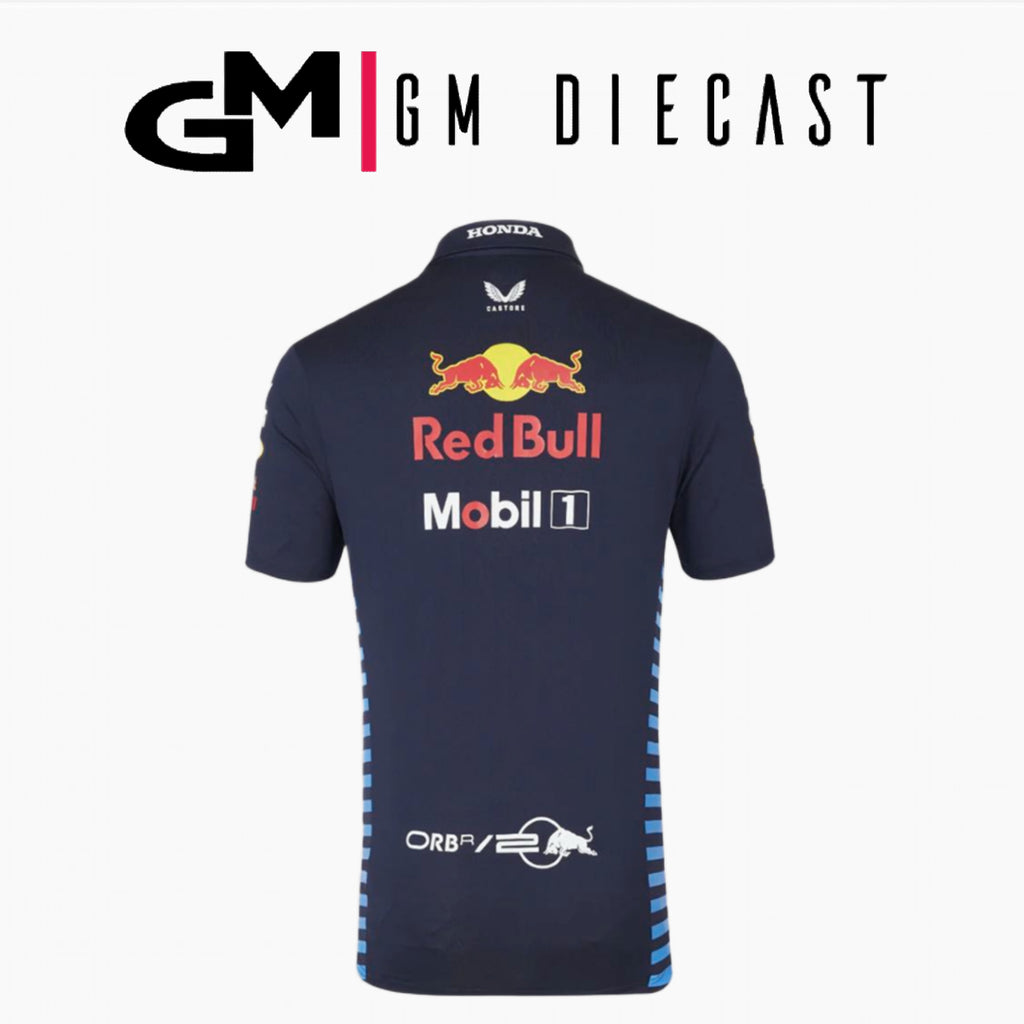 Red Bull Racing Polo Shirt F1 Team Verstappen Perez Navy blue