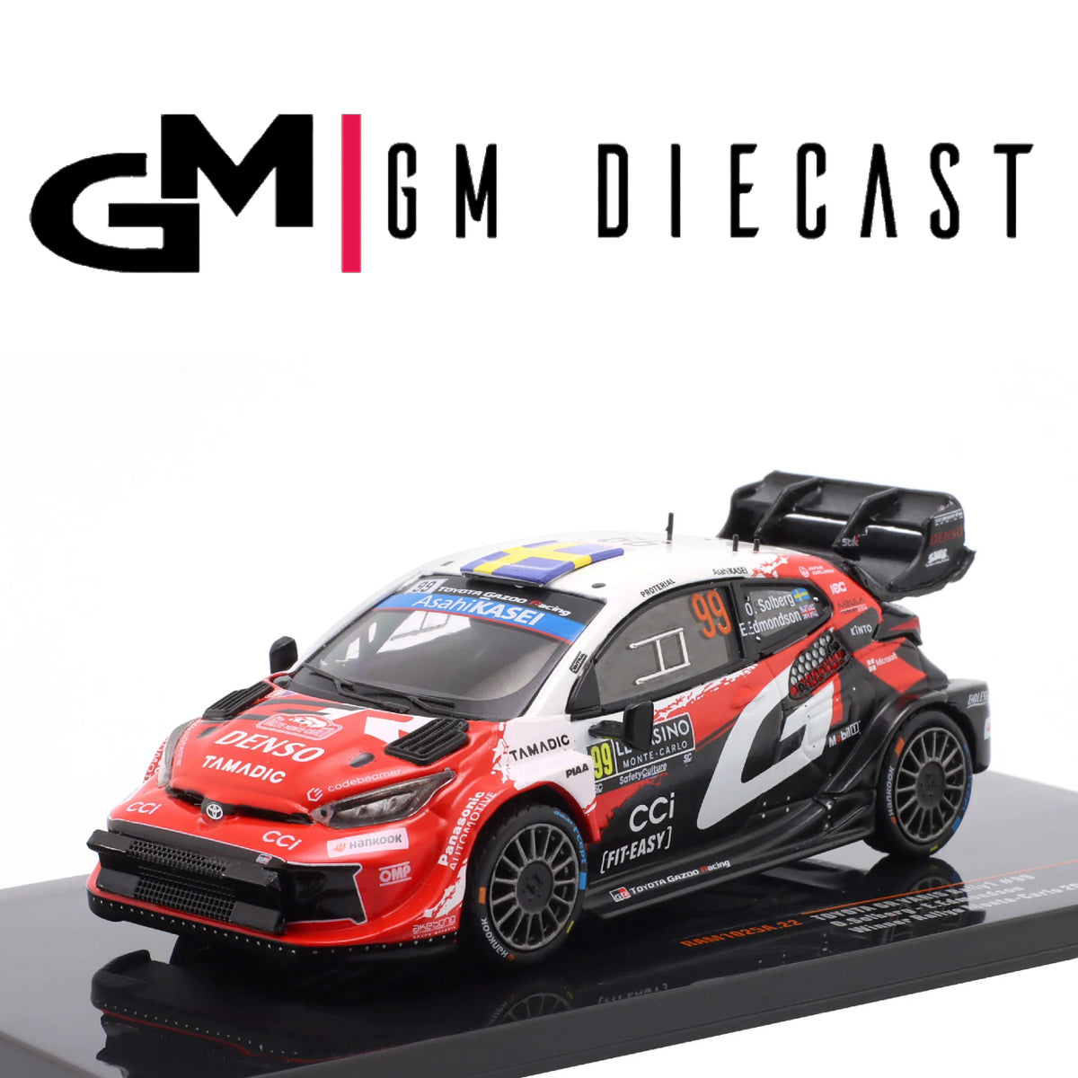 Toyota GR Yaris #99 Winner Rally Monte Carlo 2026 Solberg , Edmonson