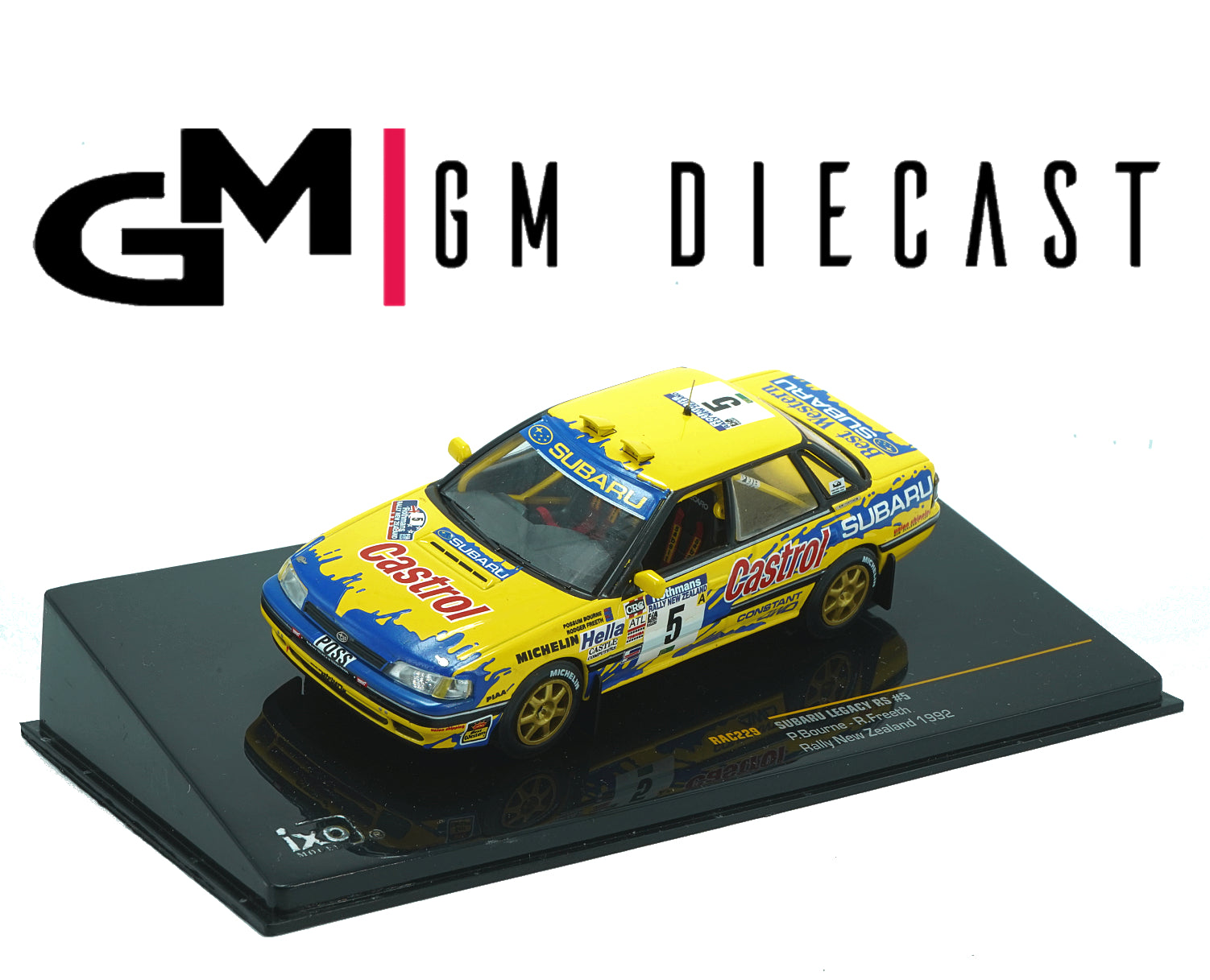 Subaru Legacy RS #5 Rally New Zealand 1992 Bourne, Freeth 1:43