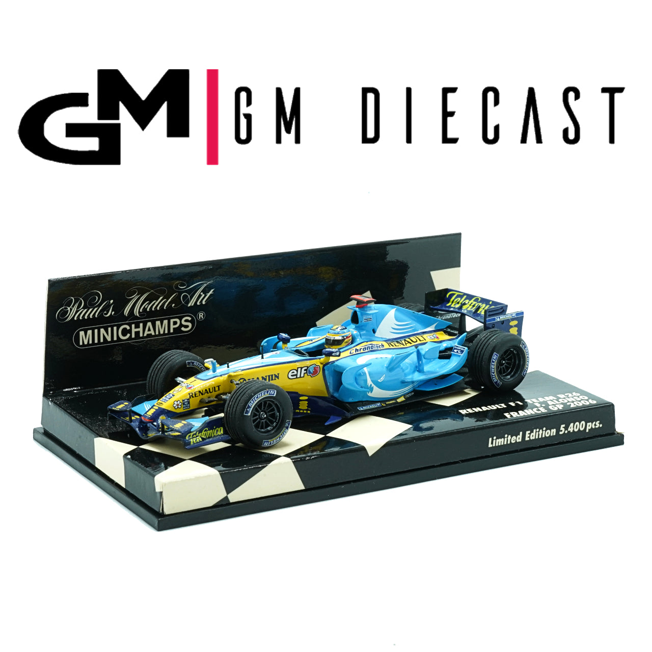 ミニカー MINICHAMPS 1/43 RENAULT F1 R26 2006 F1 model Minichamps 1/43 Renault F1 Team R26 2006 #1 F. Alonso