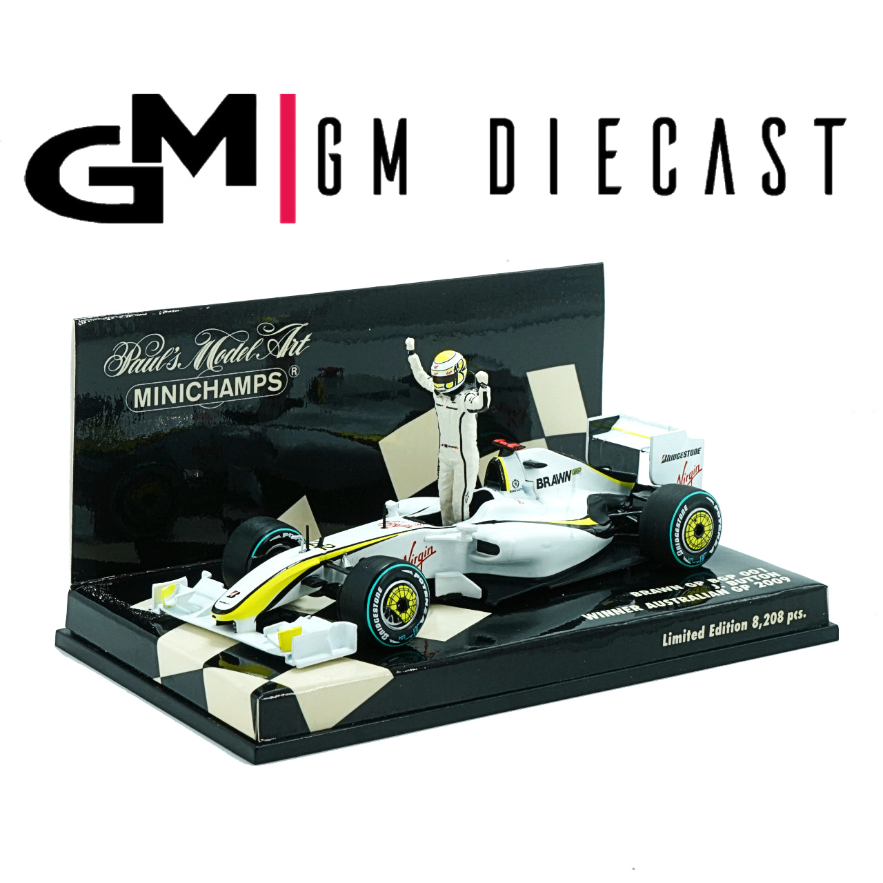 Brawn GP BGP 001 #22 Winner Australian GP 2009 J.Button 1:43