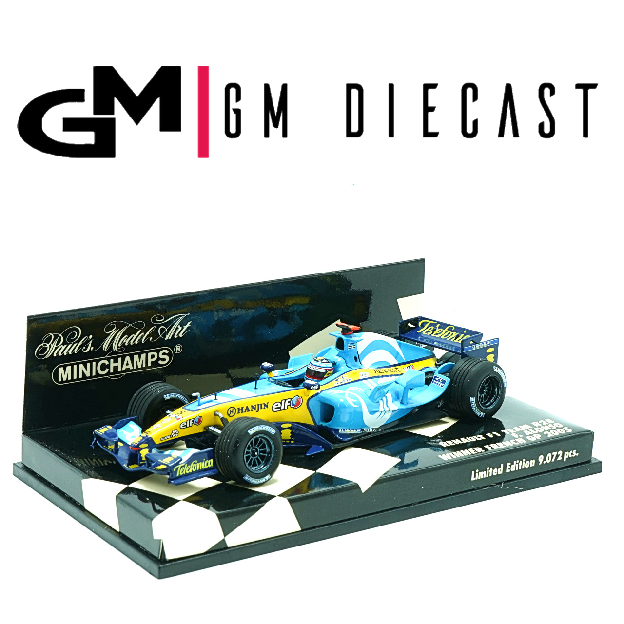Renault F1 Team R25 #5 Winner French GP 2005 Alonso 1:43