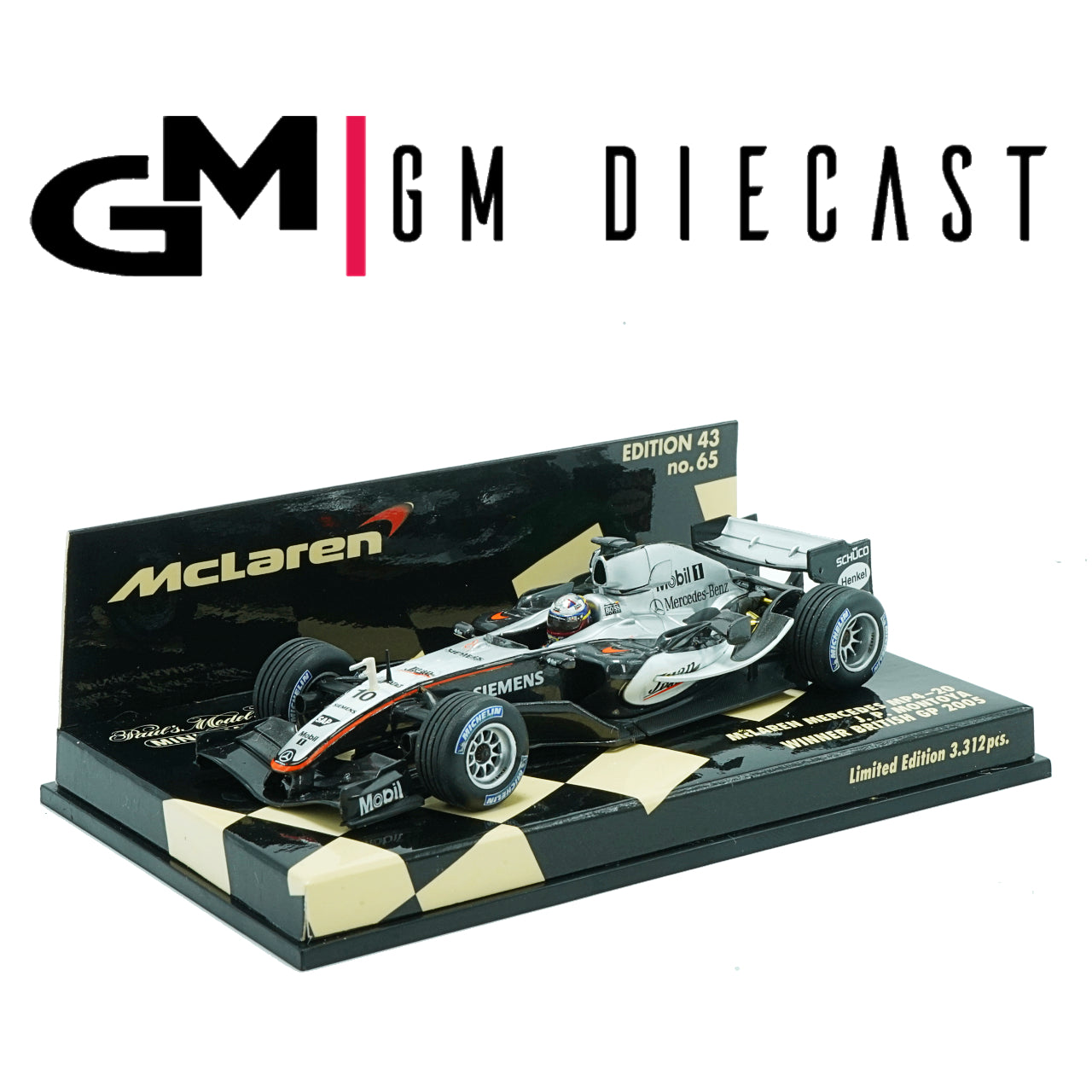 McLaren MP4-20 #10 Winner British GP 2005 Montoya 1:43