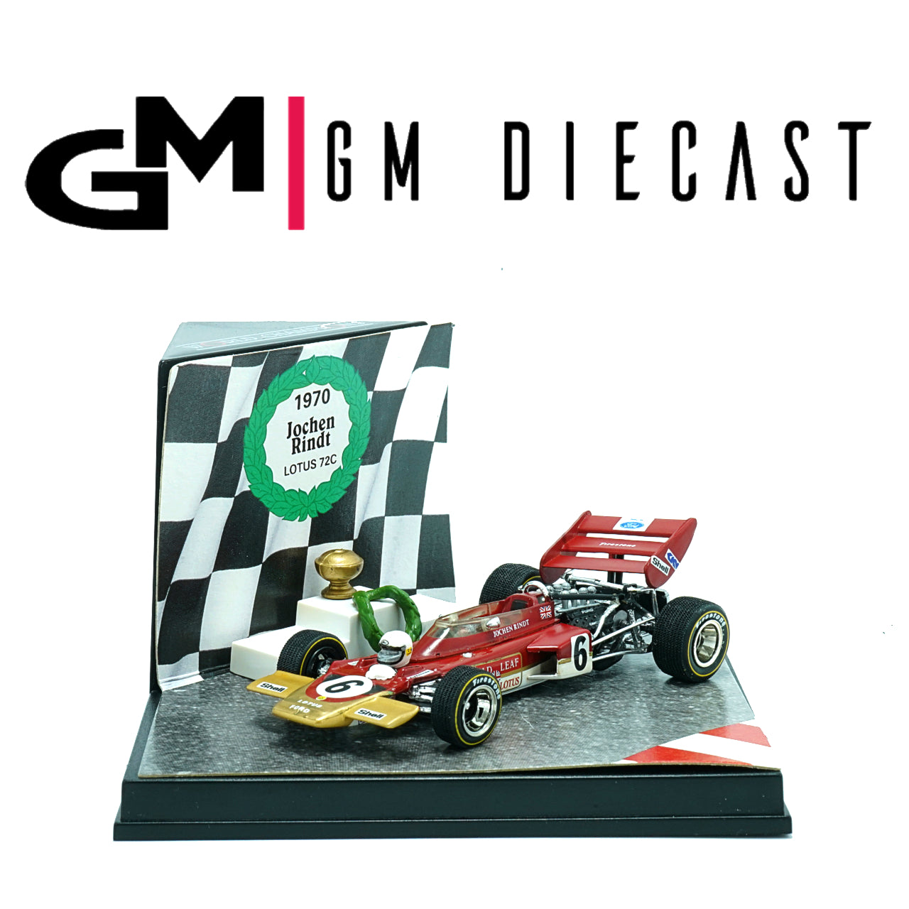 Lotus 72C #6 French GP 1970 J.Rindt 1:43