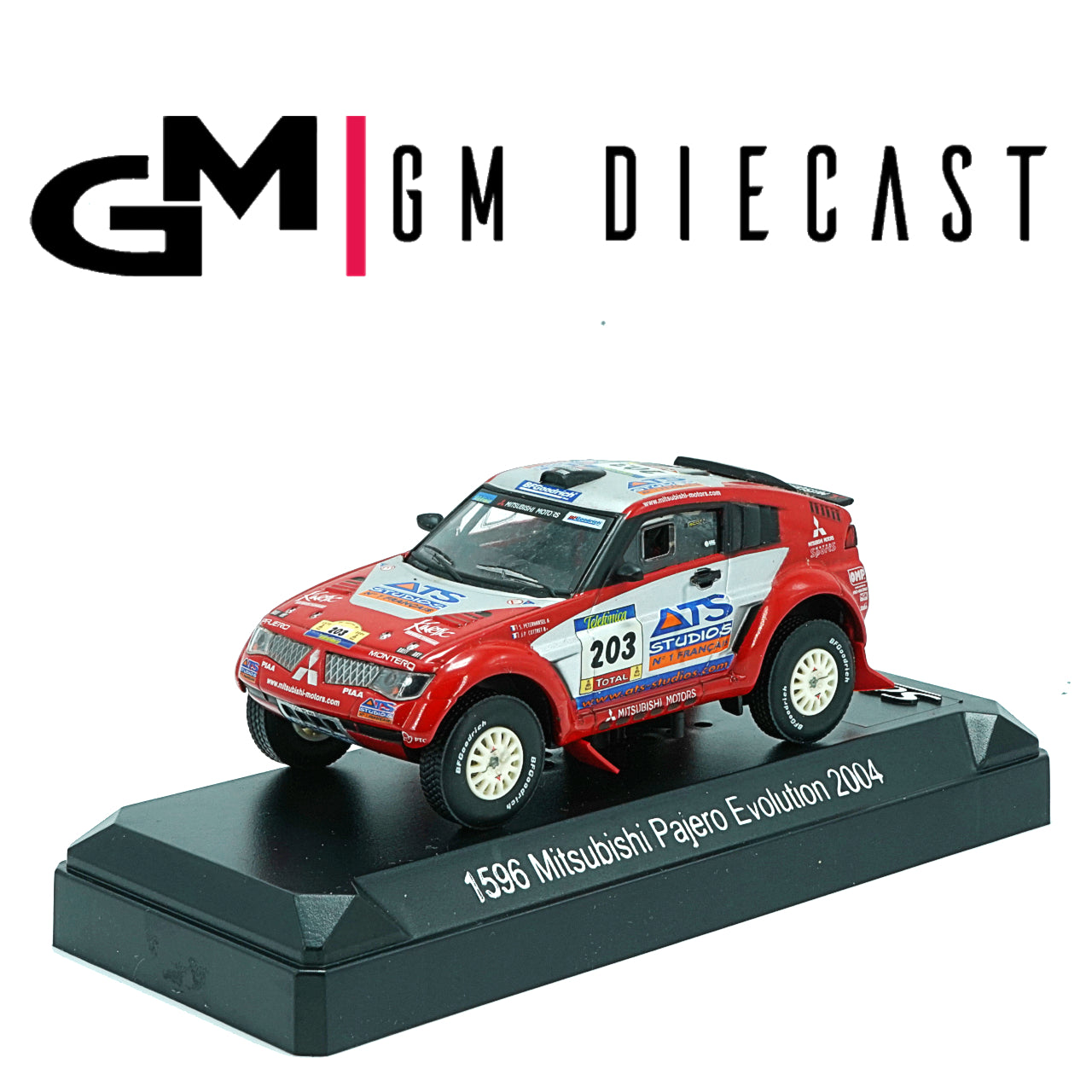 Mitsubishi Pajero EVO  #203 Dakar 2004 Petarhansel/Cottret 1:43