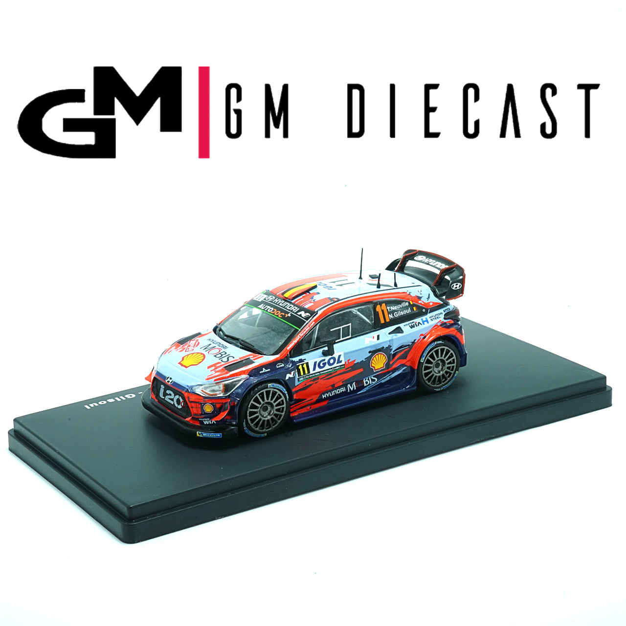 Hyundai i20 Coupe WRC #11 Rally Corse 2019 Neuville, Gilsoul 1:43