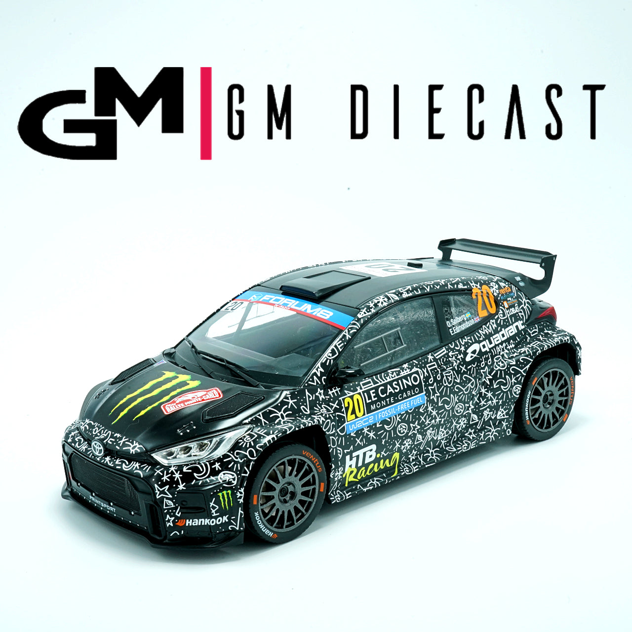 Toyota GR Yaris Rally2 #20 Rally Monte Carlo 2025 O.Solberg/E.Edmondson 1/18