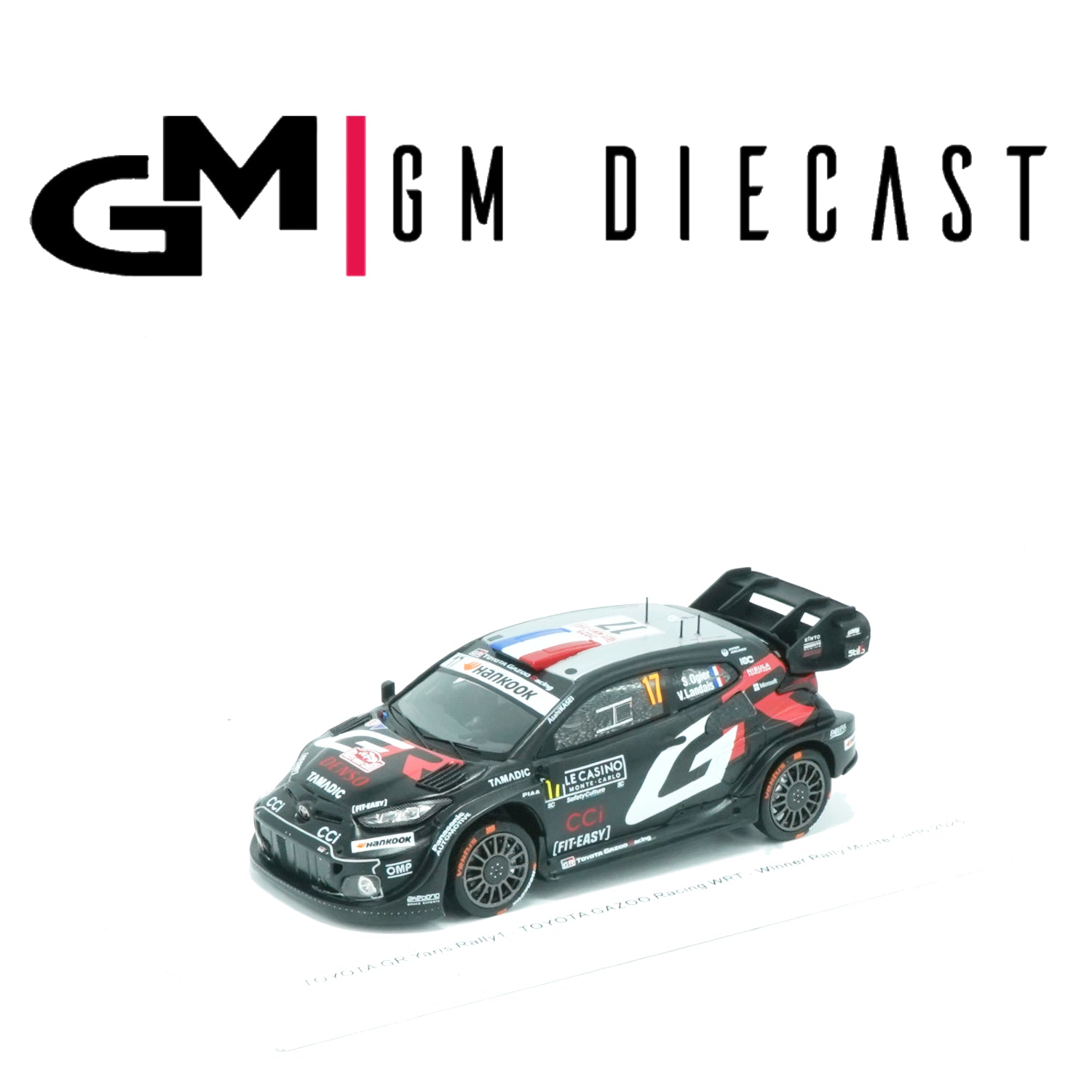 Toyota GR Yaris #17 Rally Winner Monte Carlo 2025 Ogier, Landais 1/43