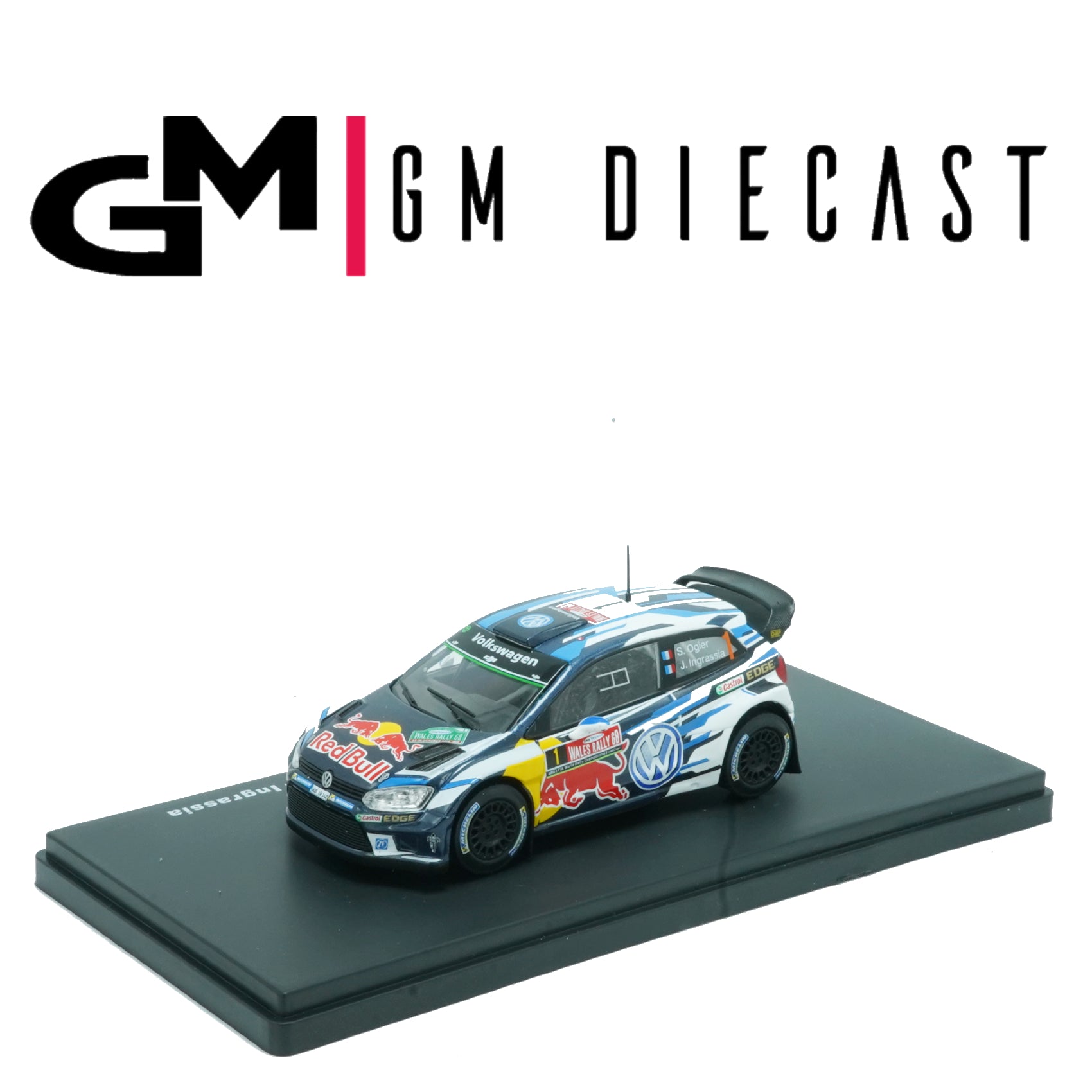 VW Polo R #8 Rally Wales Gb 2016 Ogier, Ingrassia 1/43