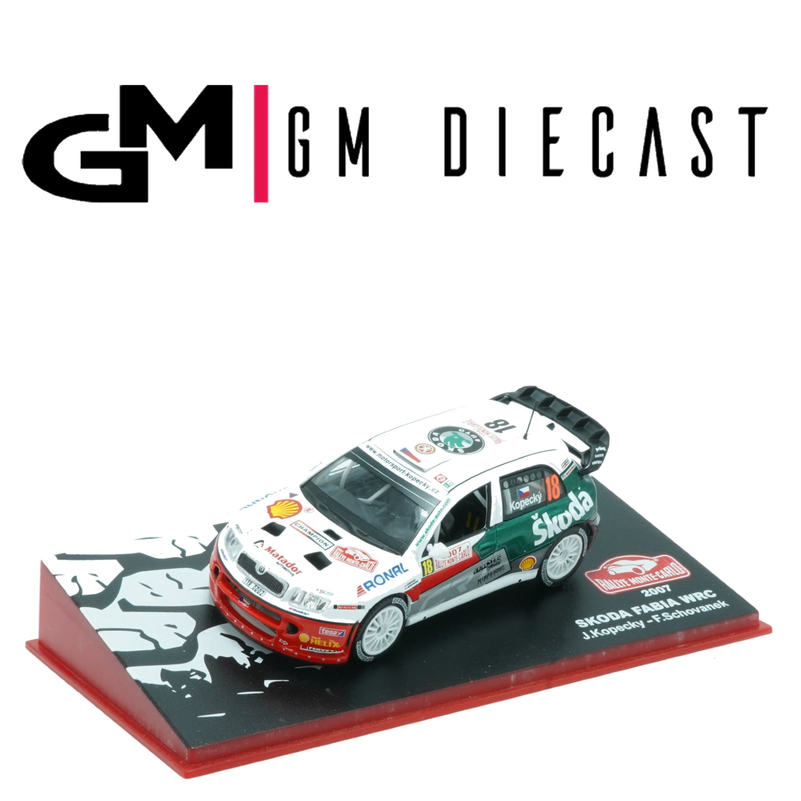 Skoda Fabia #18 Rally Monte Carlo 2007 Kopecky, Schovanek 1/43