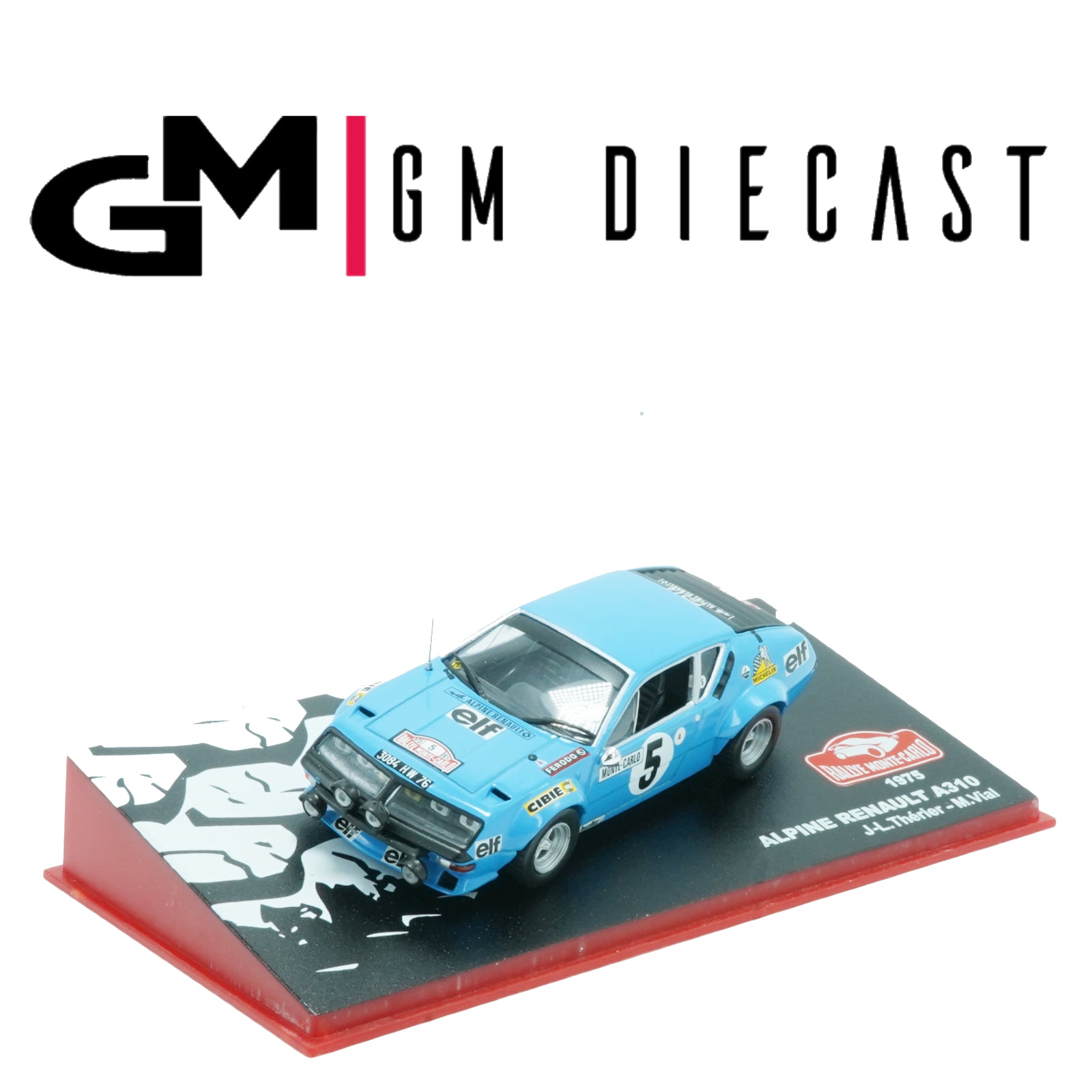 Alpine Renault A310 #5 Rally Monte Carlo 1975 Thérier, Vial 1/43
