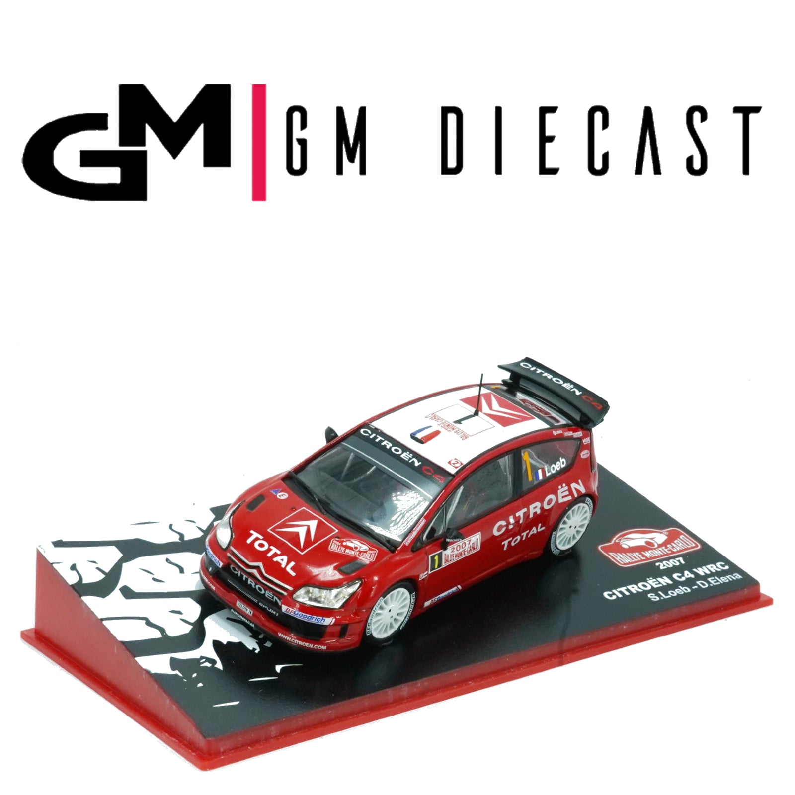 Citroen C4 #1 Rally Monte Carlo 2007 Loeb, Elena 1/43