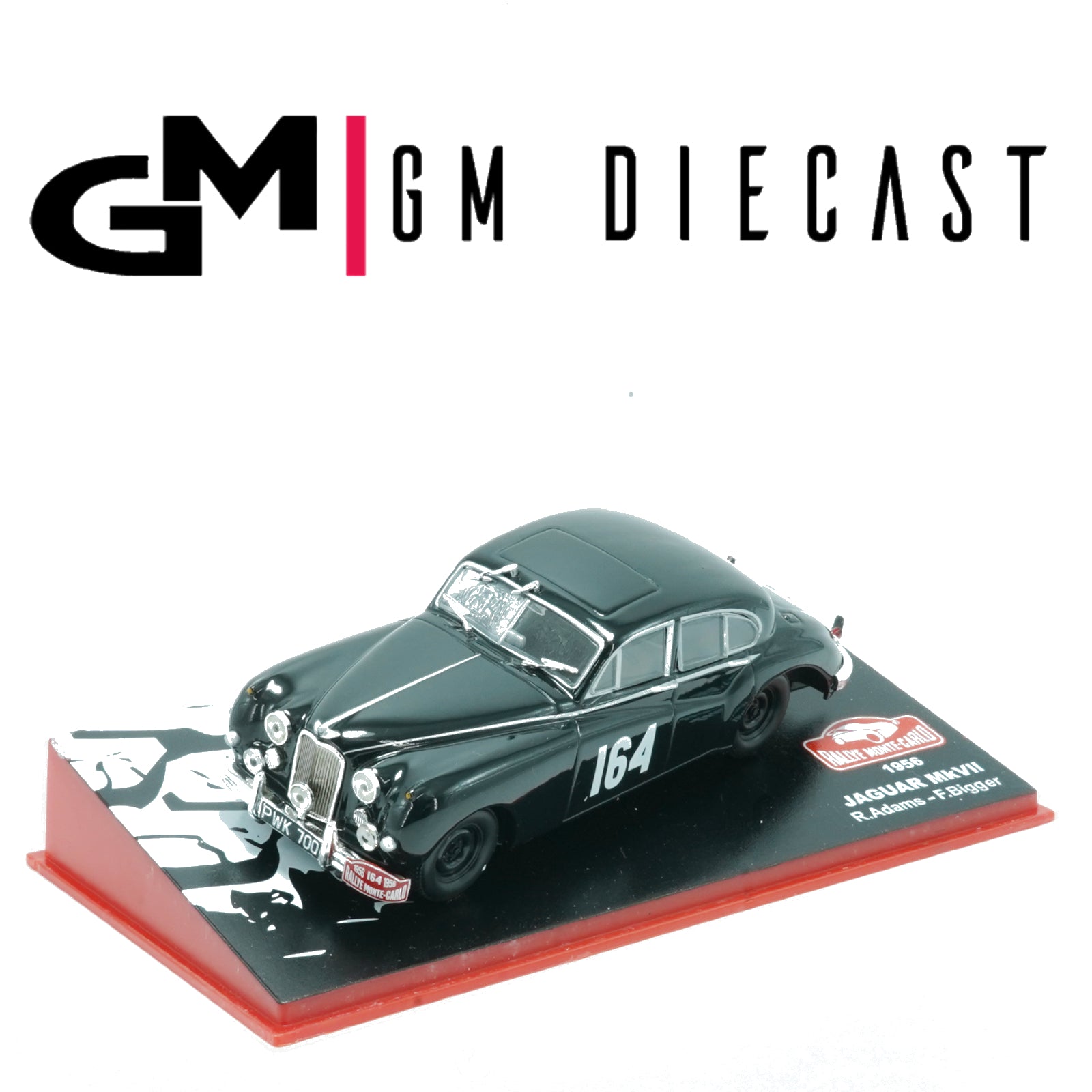 Jaguar MKVII #164 Rally Monte Carlo 1956 Adams, Bigger 1/43