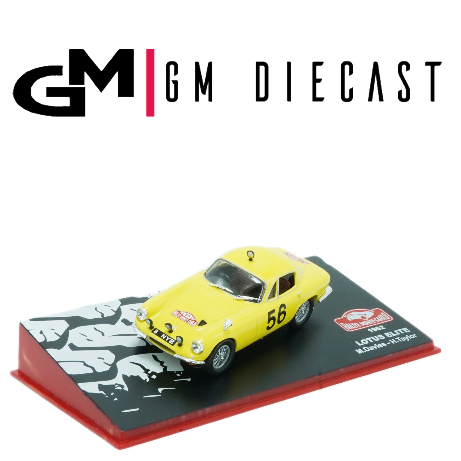 Lotus Elite #56 Rally Monte Carlo 1962 Davies, Taylor 1/43