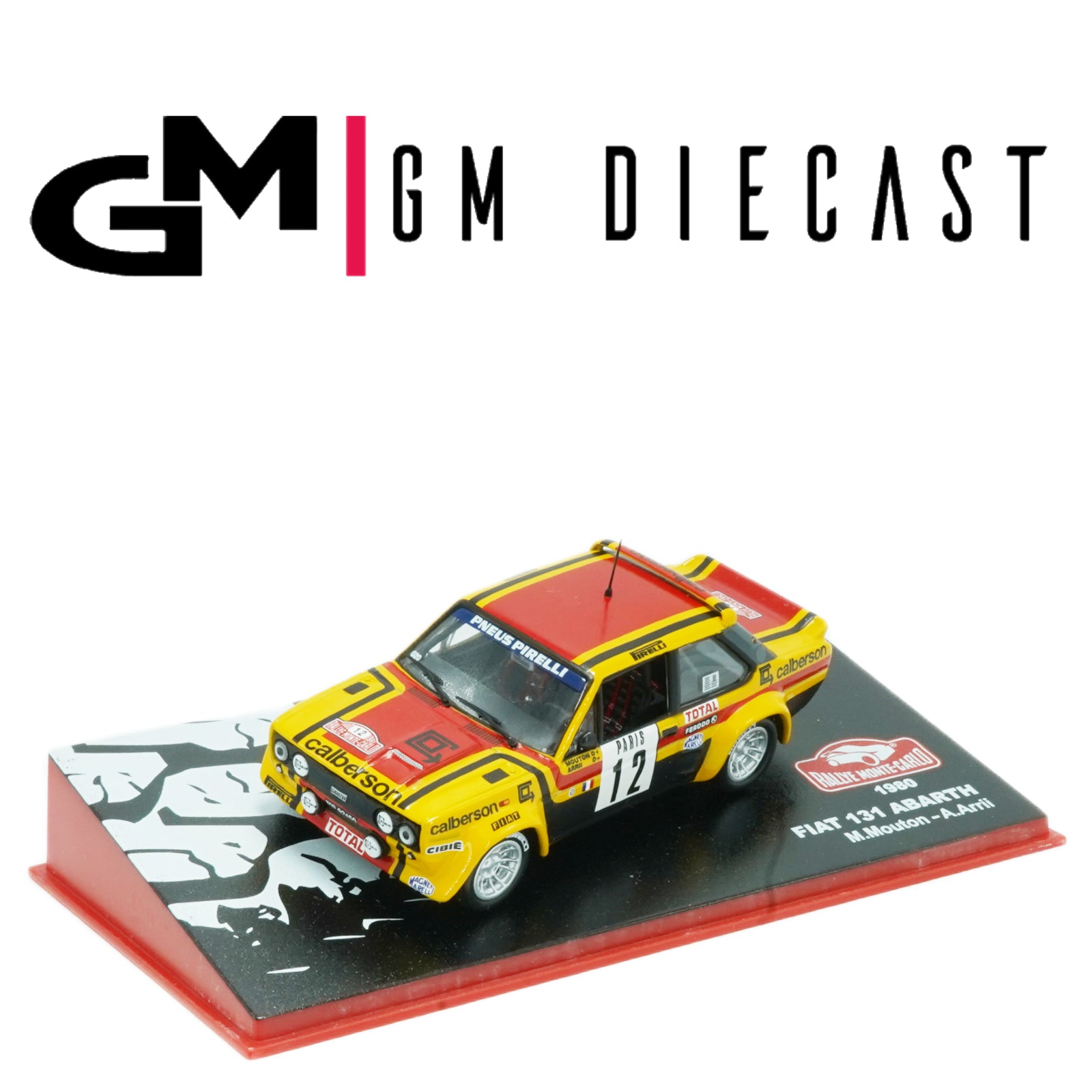 Fiat 131 Abarth #12 Rally Monte Carlo 1980 Mouton, Arrii 1/43
