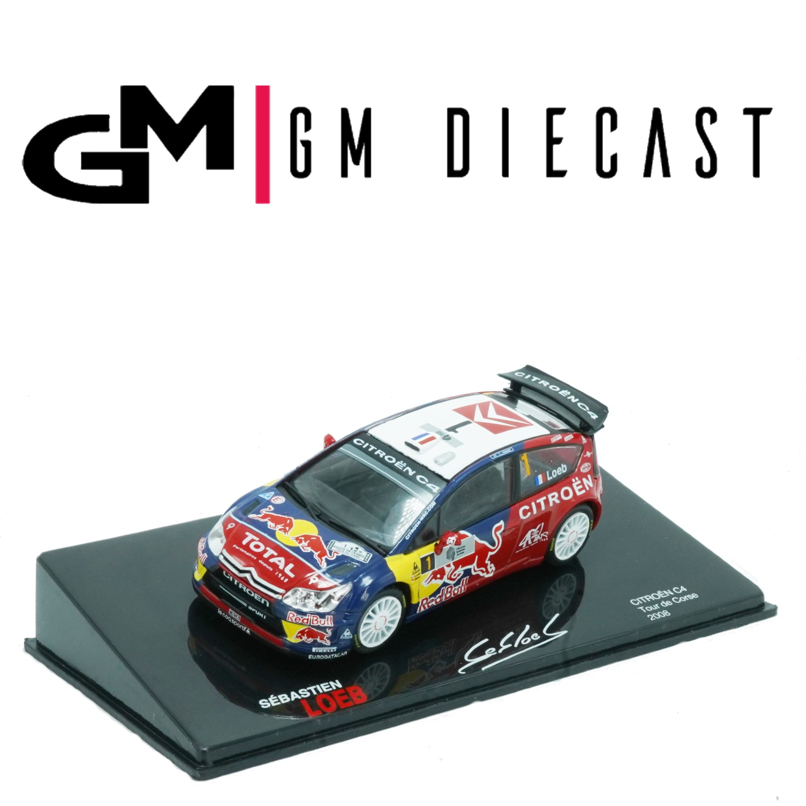 Citroen C4 #1 Rally Tour de Corse 2008 Loeb 1/43