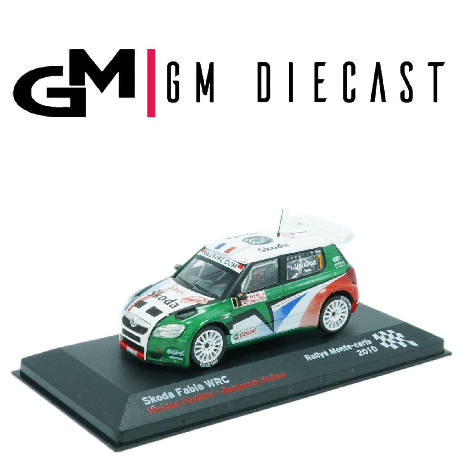 Skoda Fabia #7 Rally Monte Carlo 2010 Voullioz, Velllas 1/43