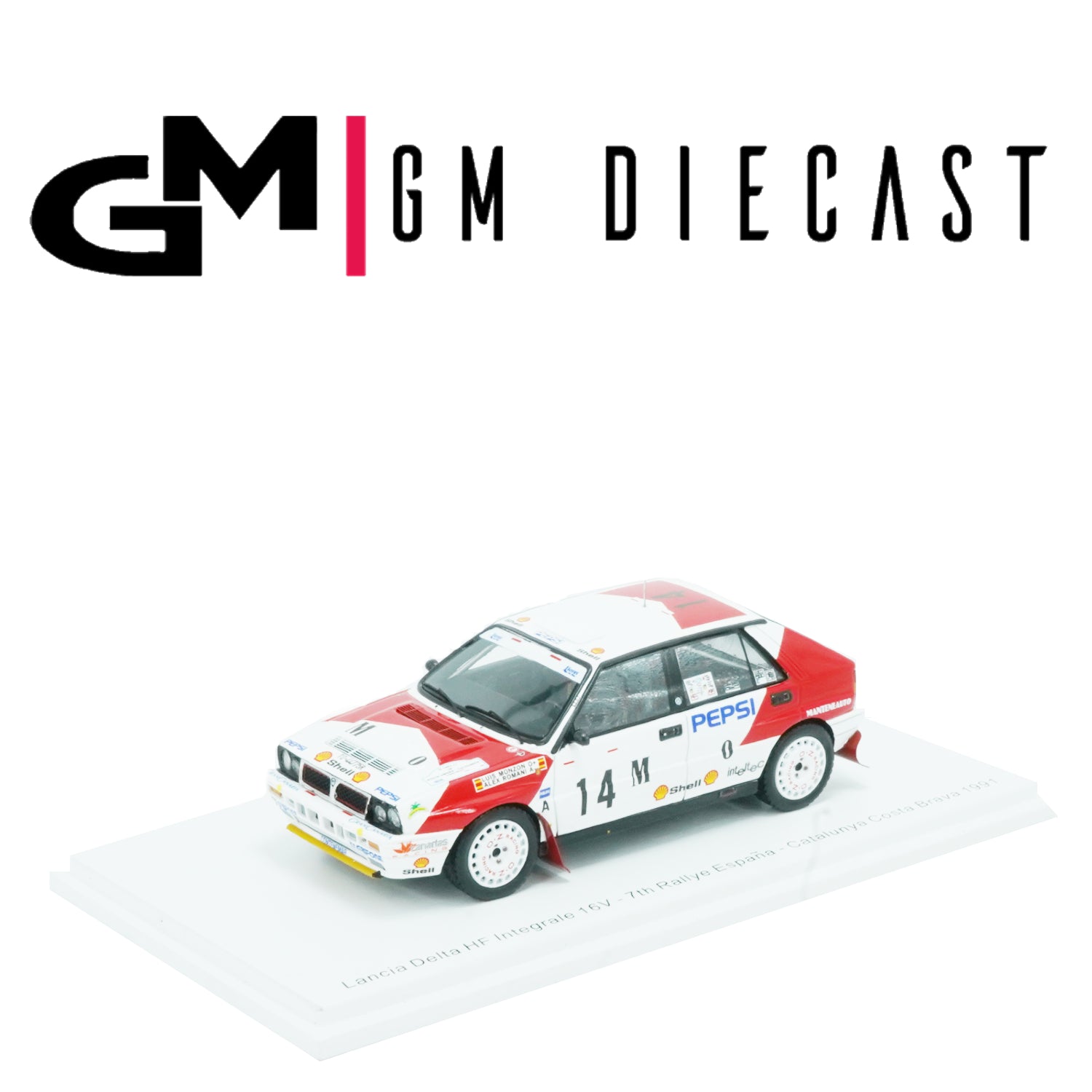 Lancia Delta HF Integrale 16V #14 Rally Catalunya Costa Brava 1991 Monzón, Romaní 1/43