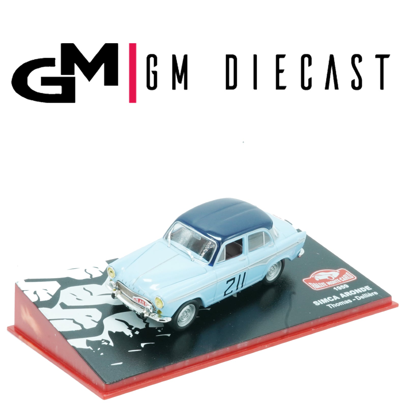 Simca Aronde #211 Rally Monte Carlo 1959 Thomas, Dellière 1/43