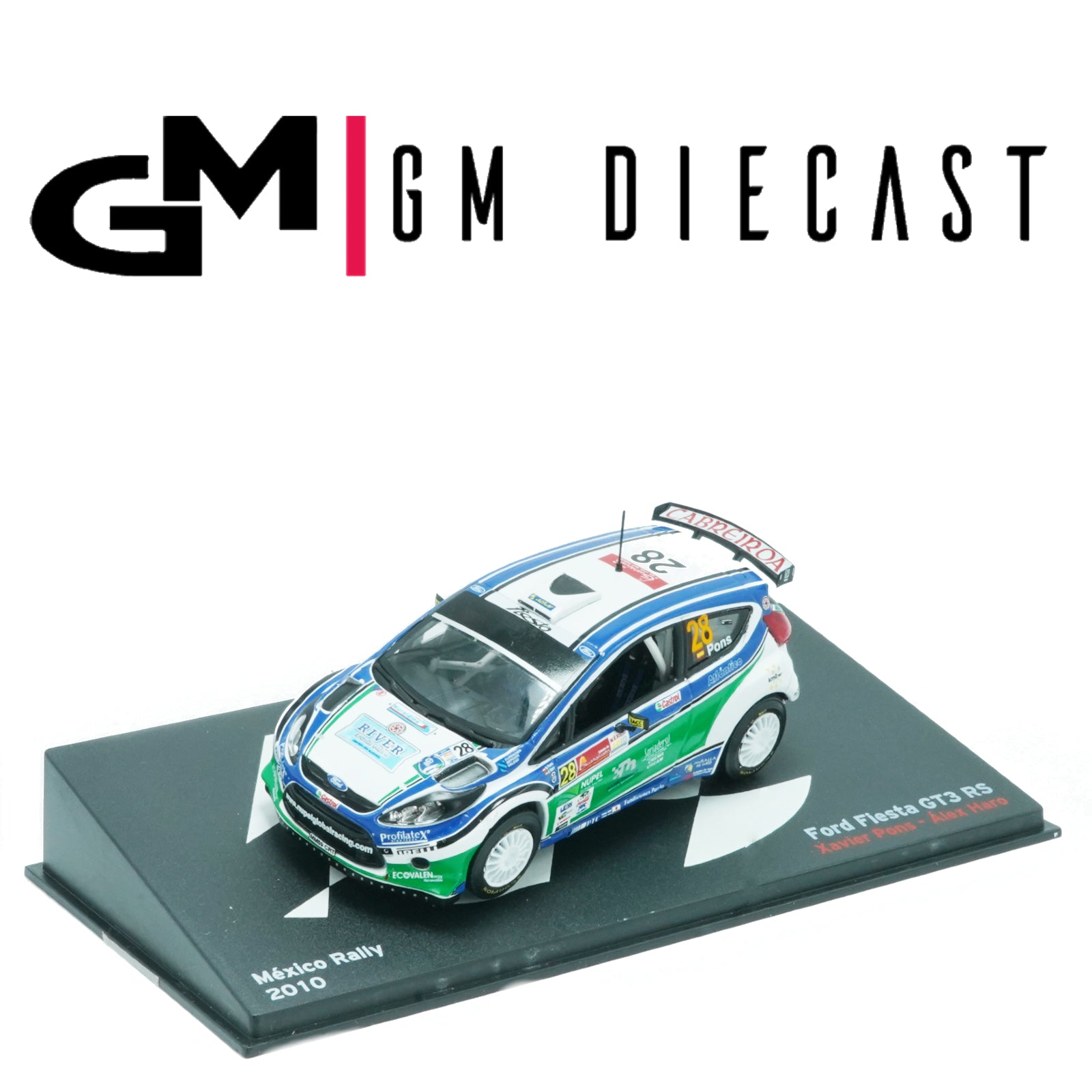 Ford Fiesta GT3 RS #28 Rally México 2010 Pons, Haro 1/43