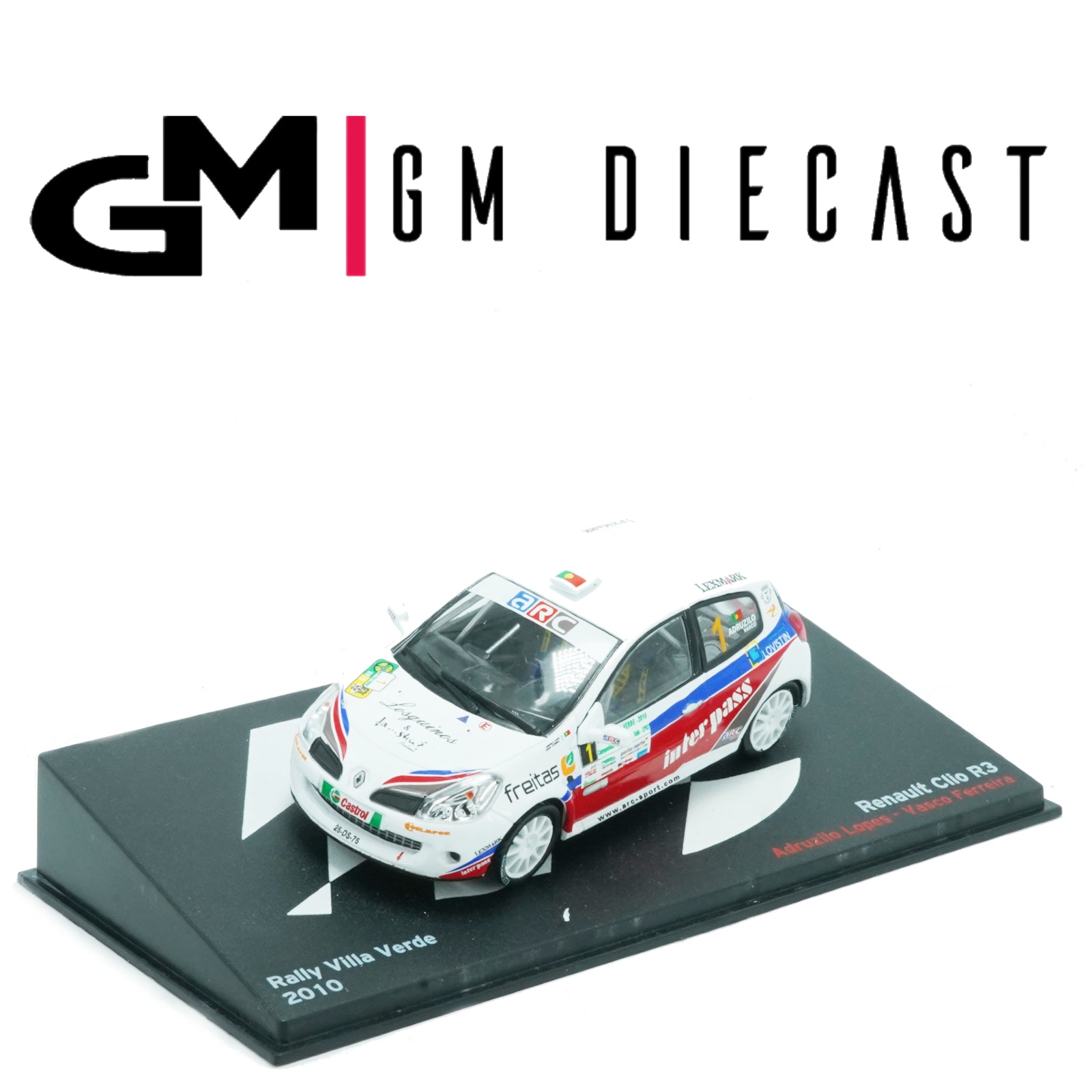 Renault Clio R3 #1 Rally Villa Verde 2010 Lopes, Ferreira 1/43