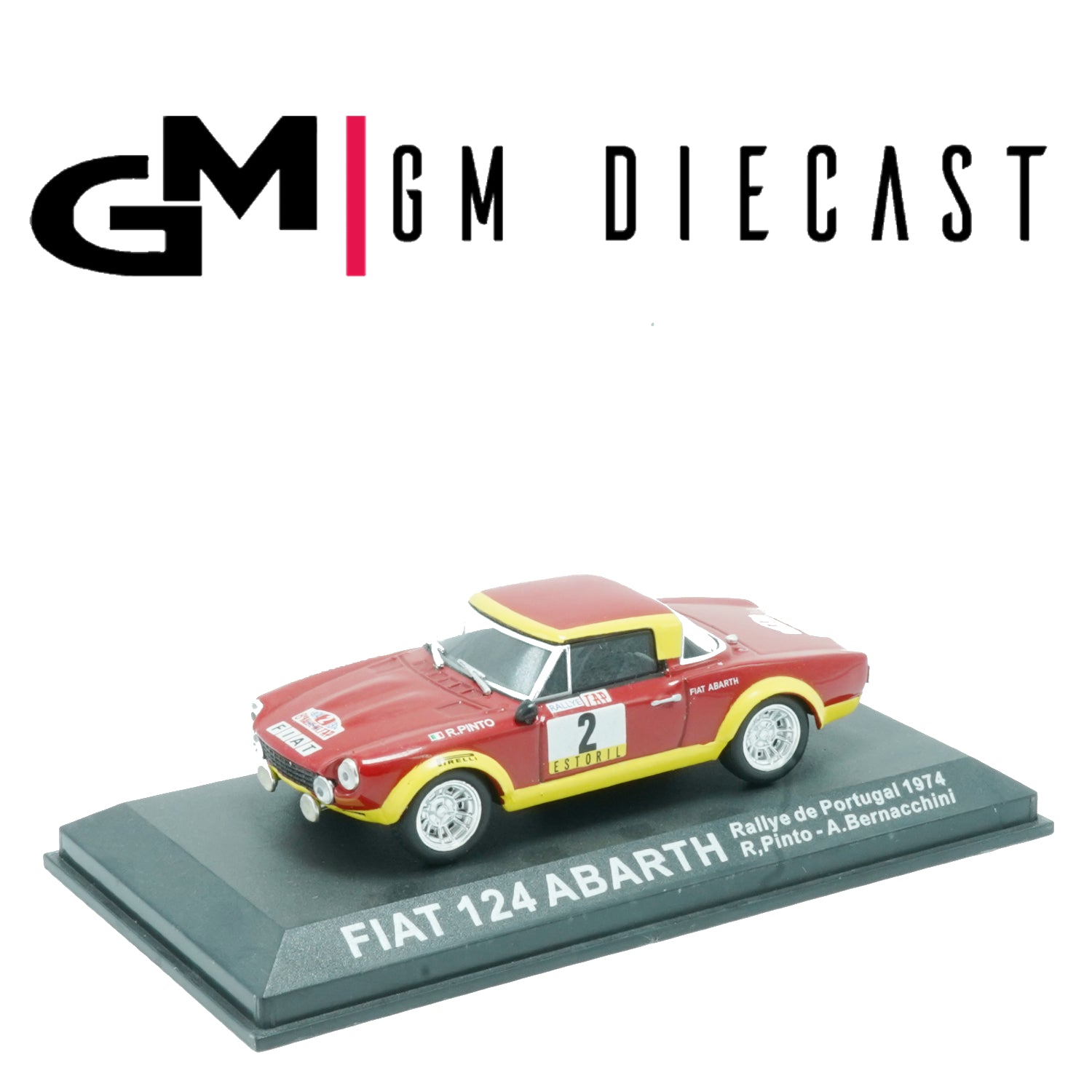 Fiat 124 Abarth #2 Rally de Portugal 1974 Pinto, Bernacchini 1/43